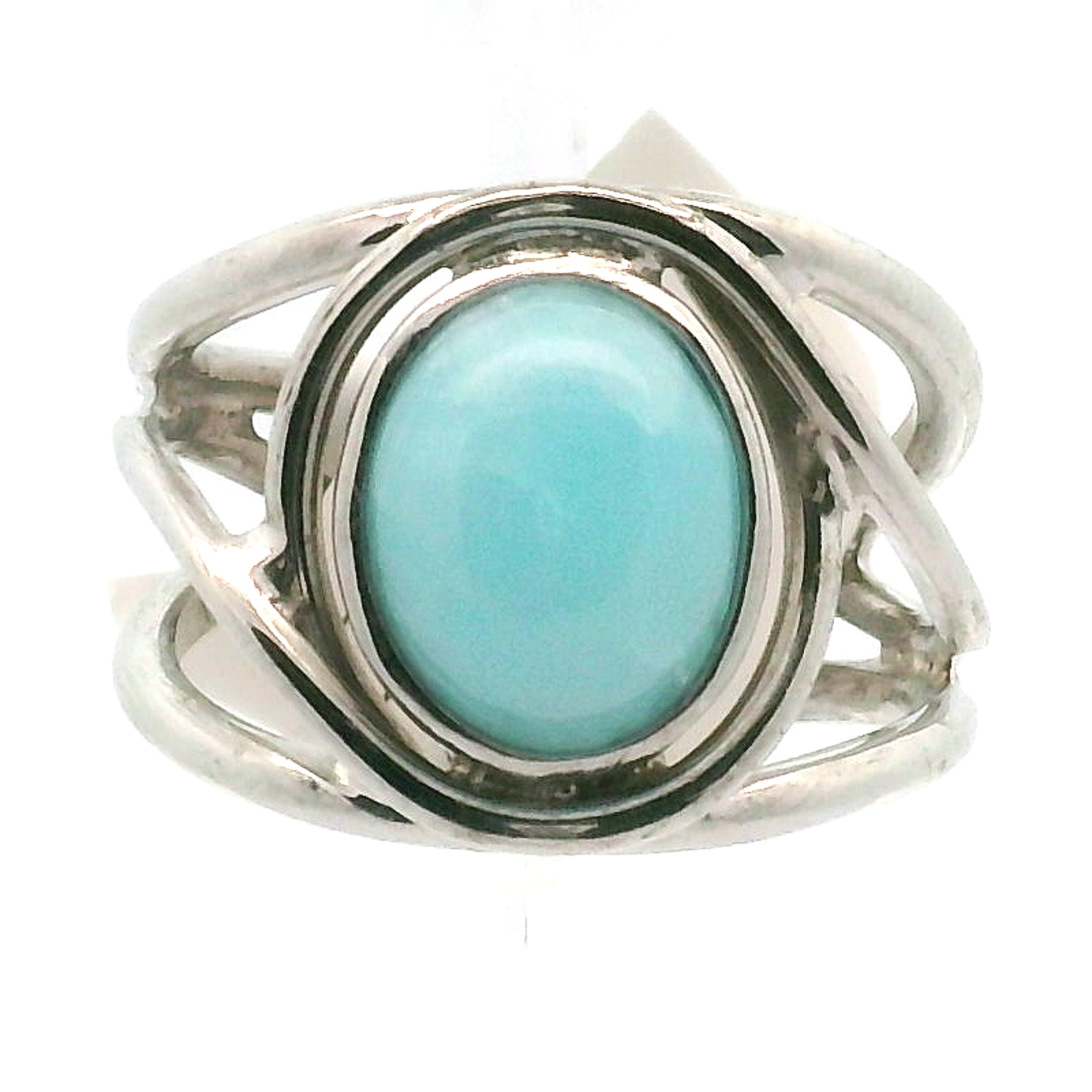 Smithsonite Cuff Ring 925 Silver for Emotional Healing, Compassion and Renewal