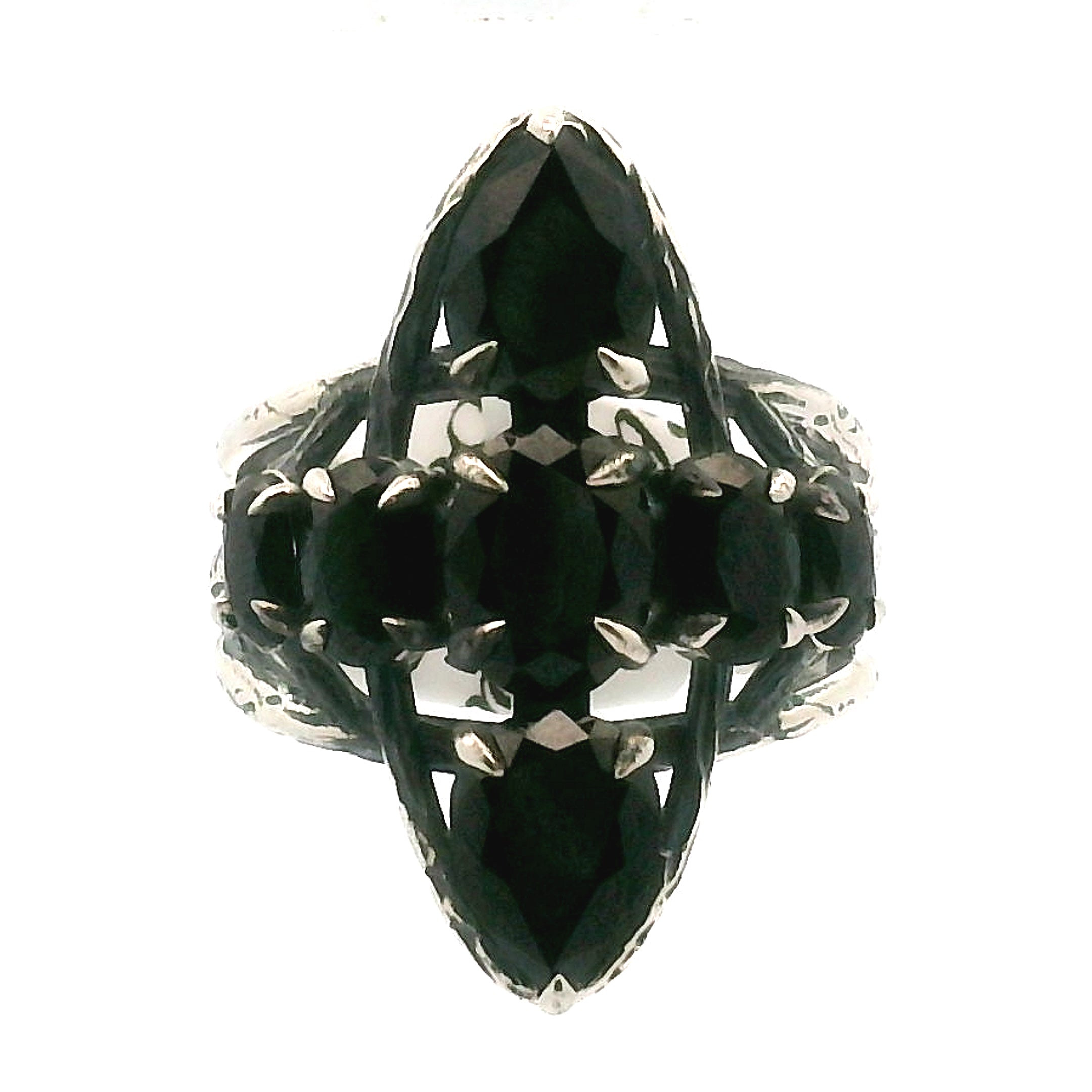 Cross Bad Witch Cuff Ring .925 Silver for Healing, Intention Setting and Manifesting your Desires