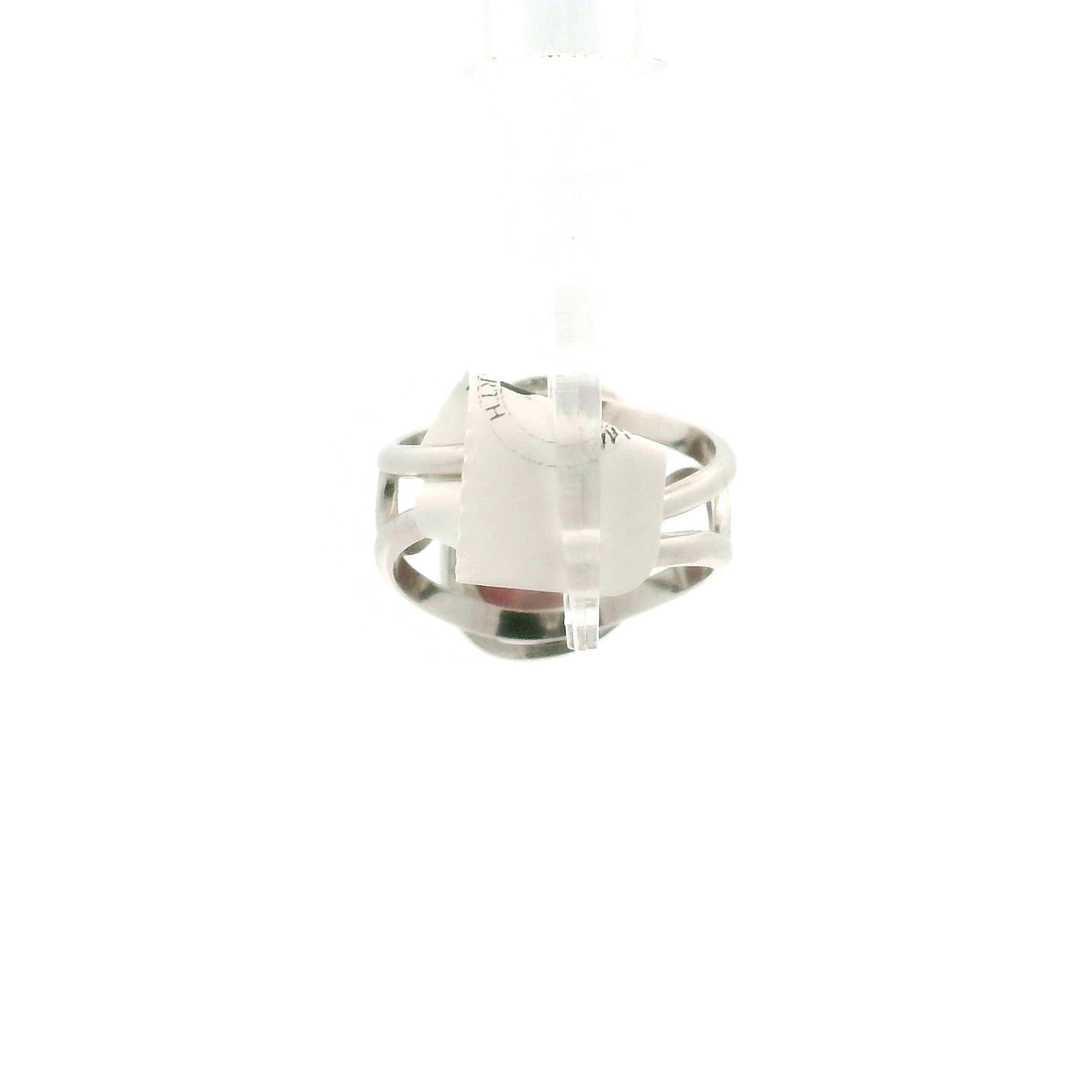 Unicorn Stone Cuff Ring .925 Silver for Awareness, Communication and Meditation