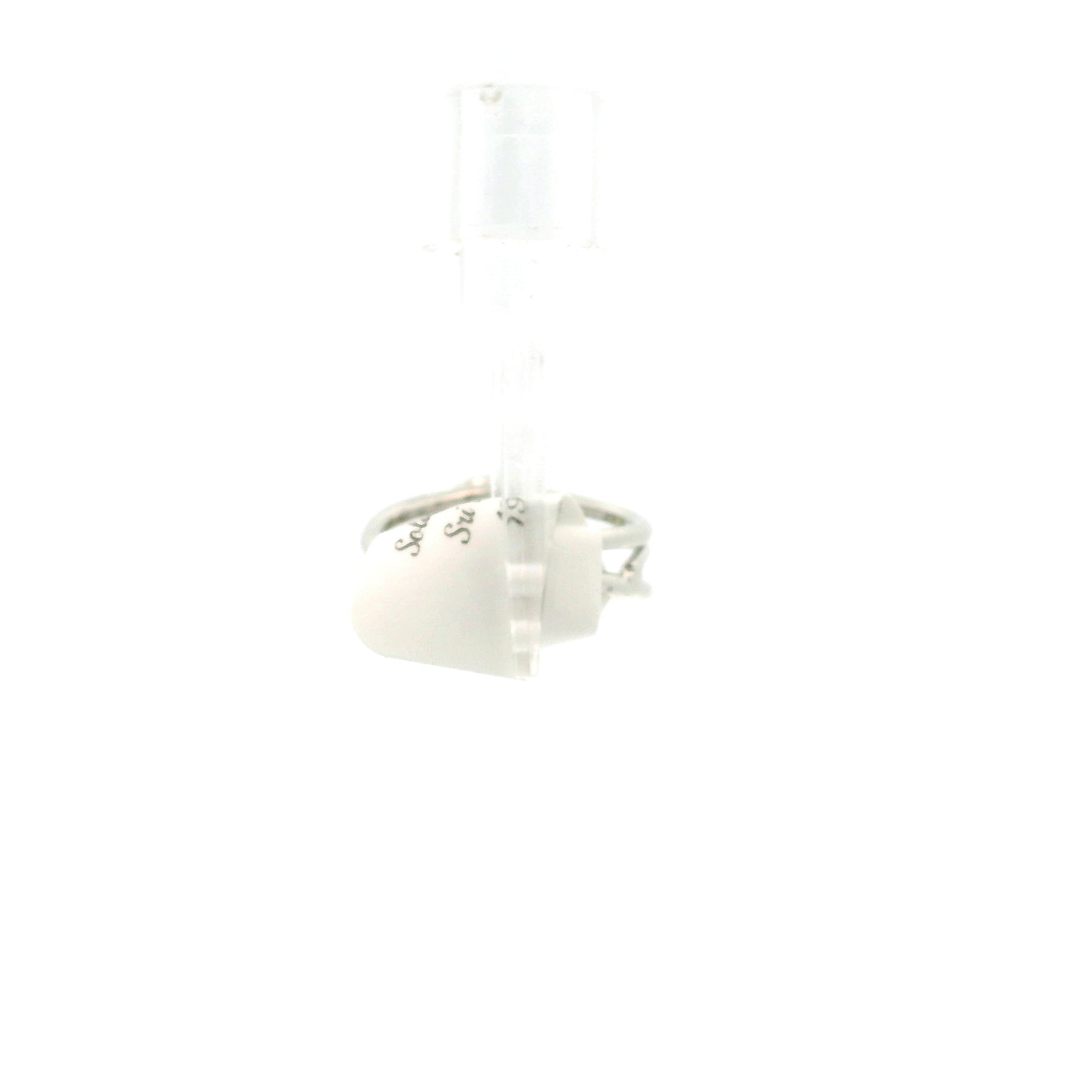 Solar Zircon Cuff Ring .925 Silver for Vitality and Expansion