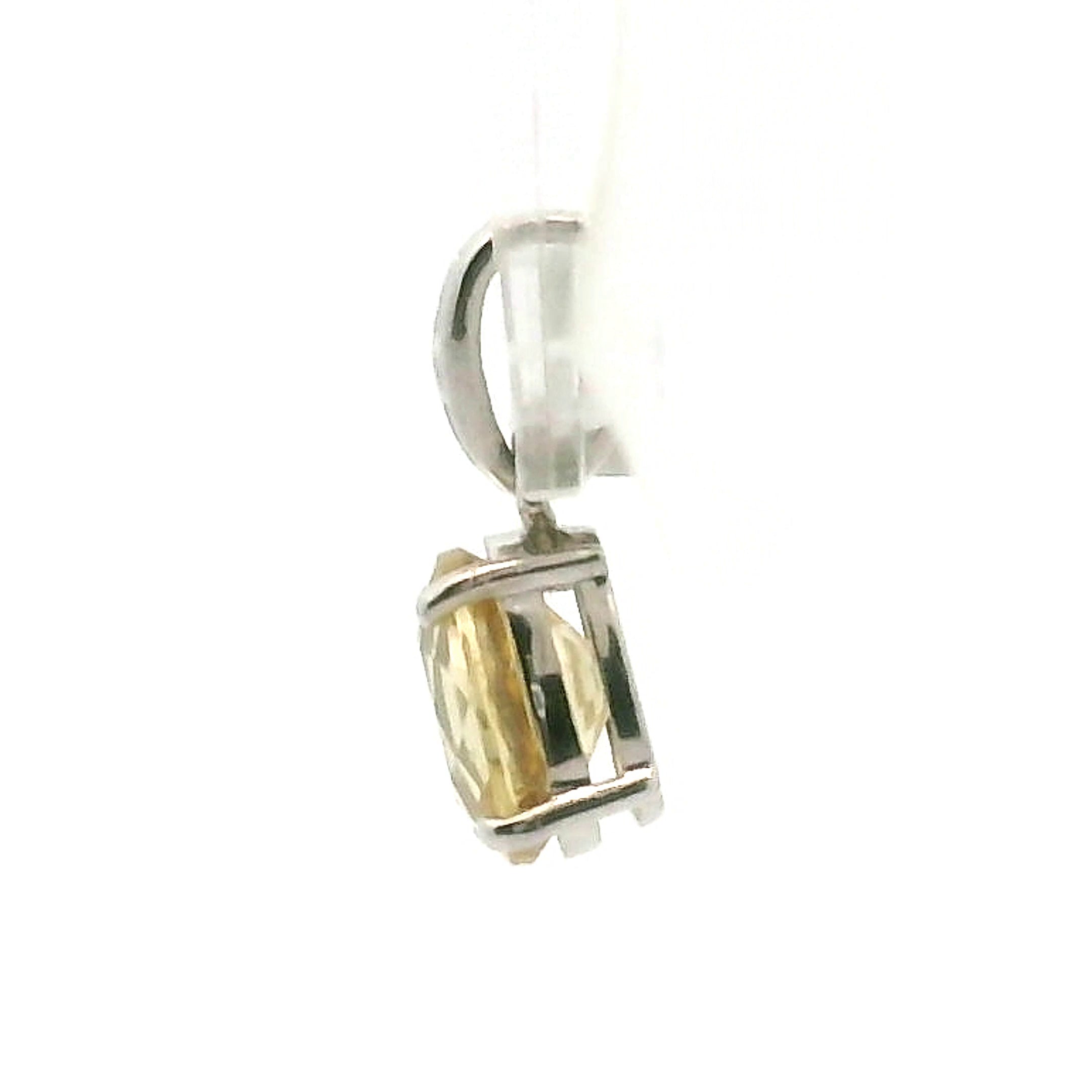 Solar Zircon Pendant .925 Silver for Vitality and Expansion