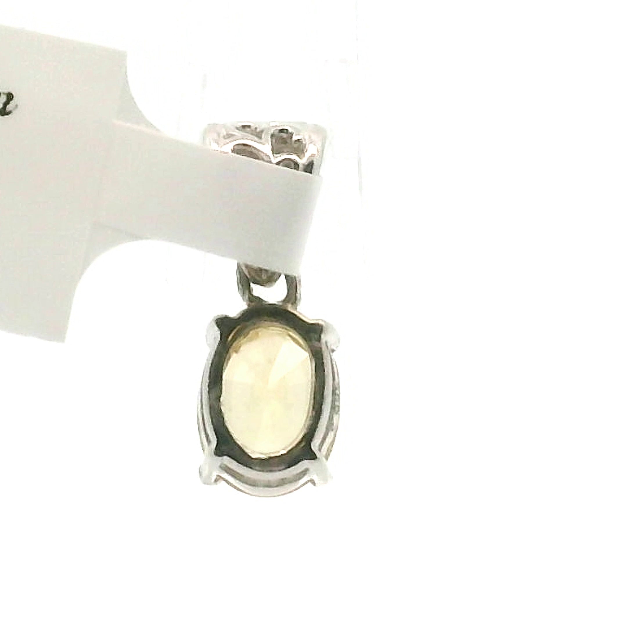 Solar Zircon Pendant .925 Silver for Vitality and Expansion