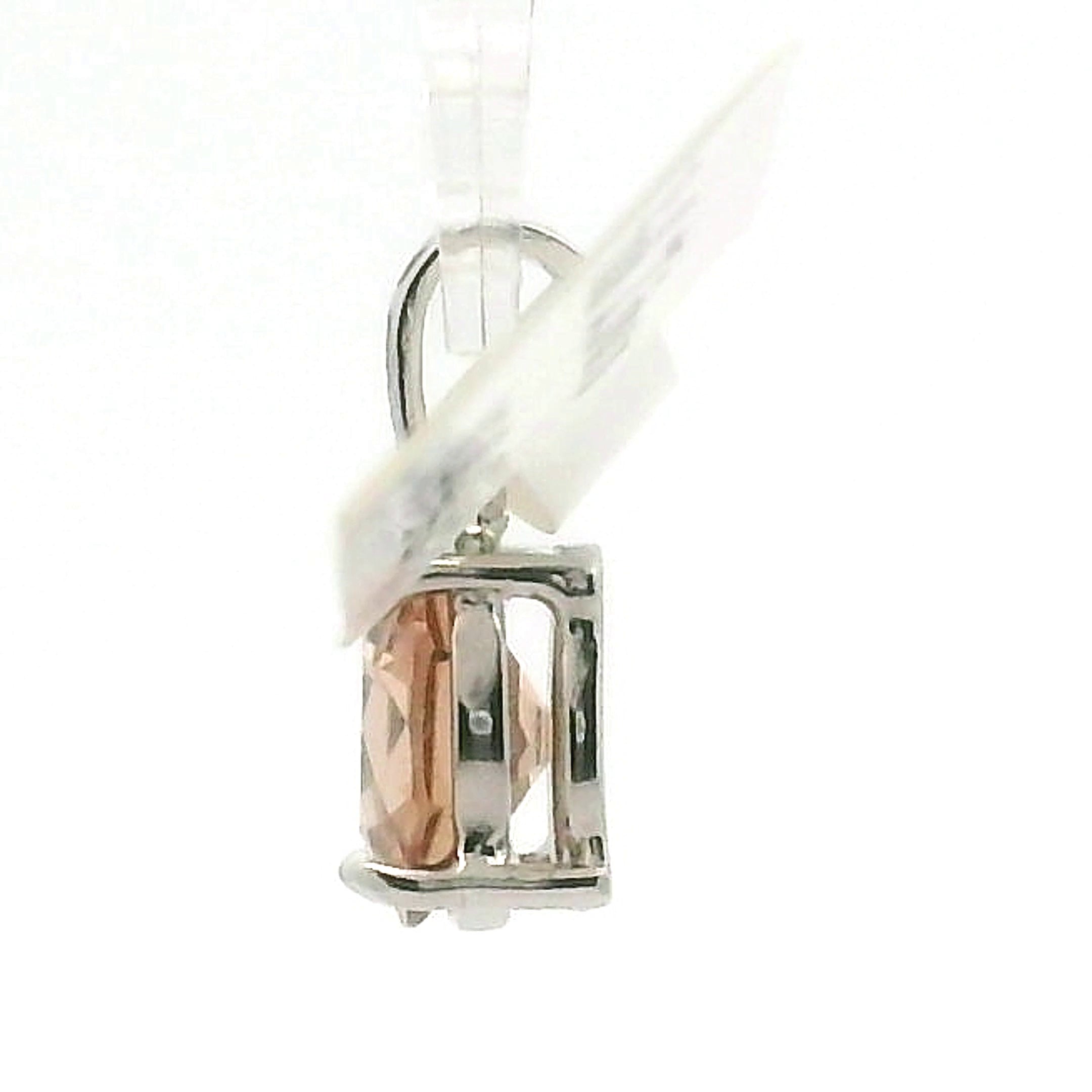 Pink Zircon Pendant .925 Silver for Love and Compassion