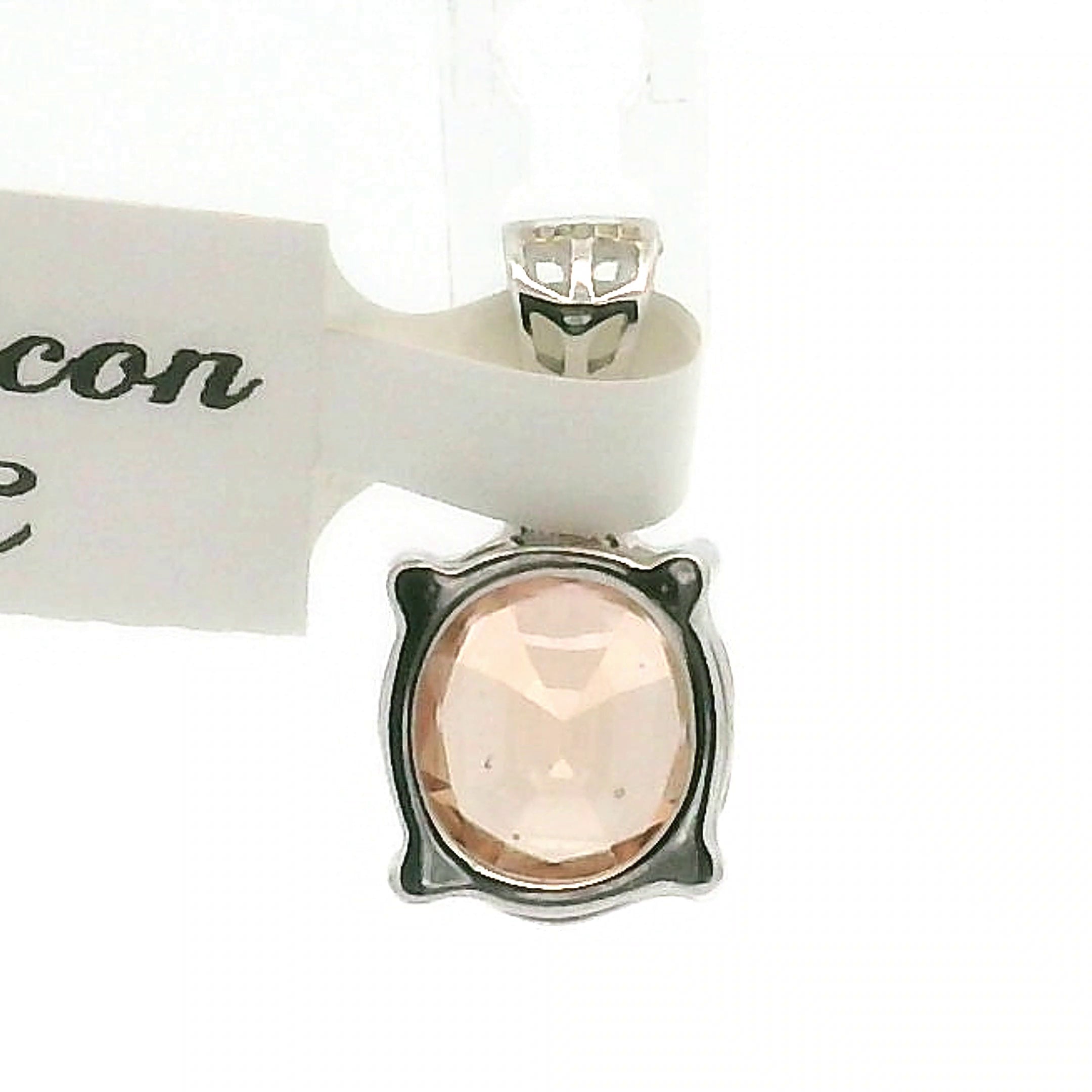 Pink Zircon Pendant .925 Silver for Love and Compassion