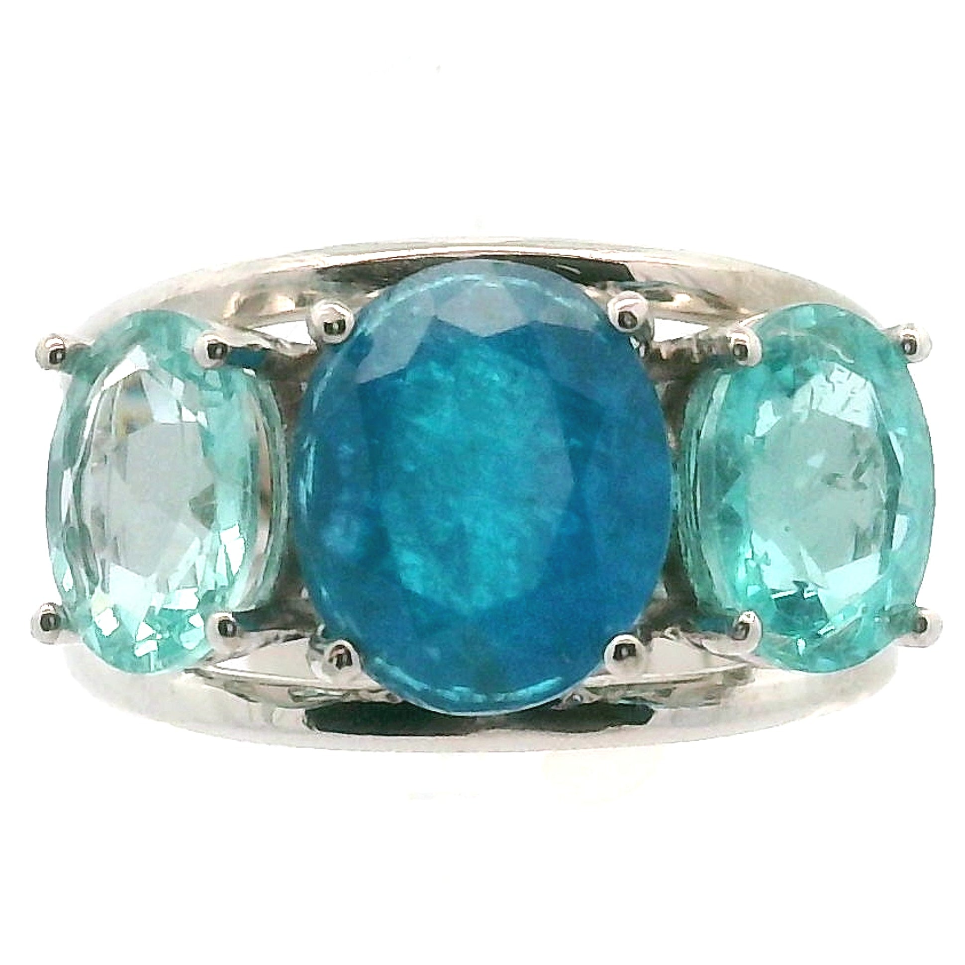 Triple Stone Crown Ring .925 Silver for Embracing your Power