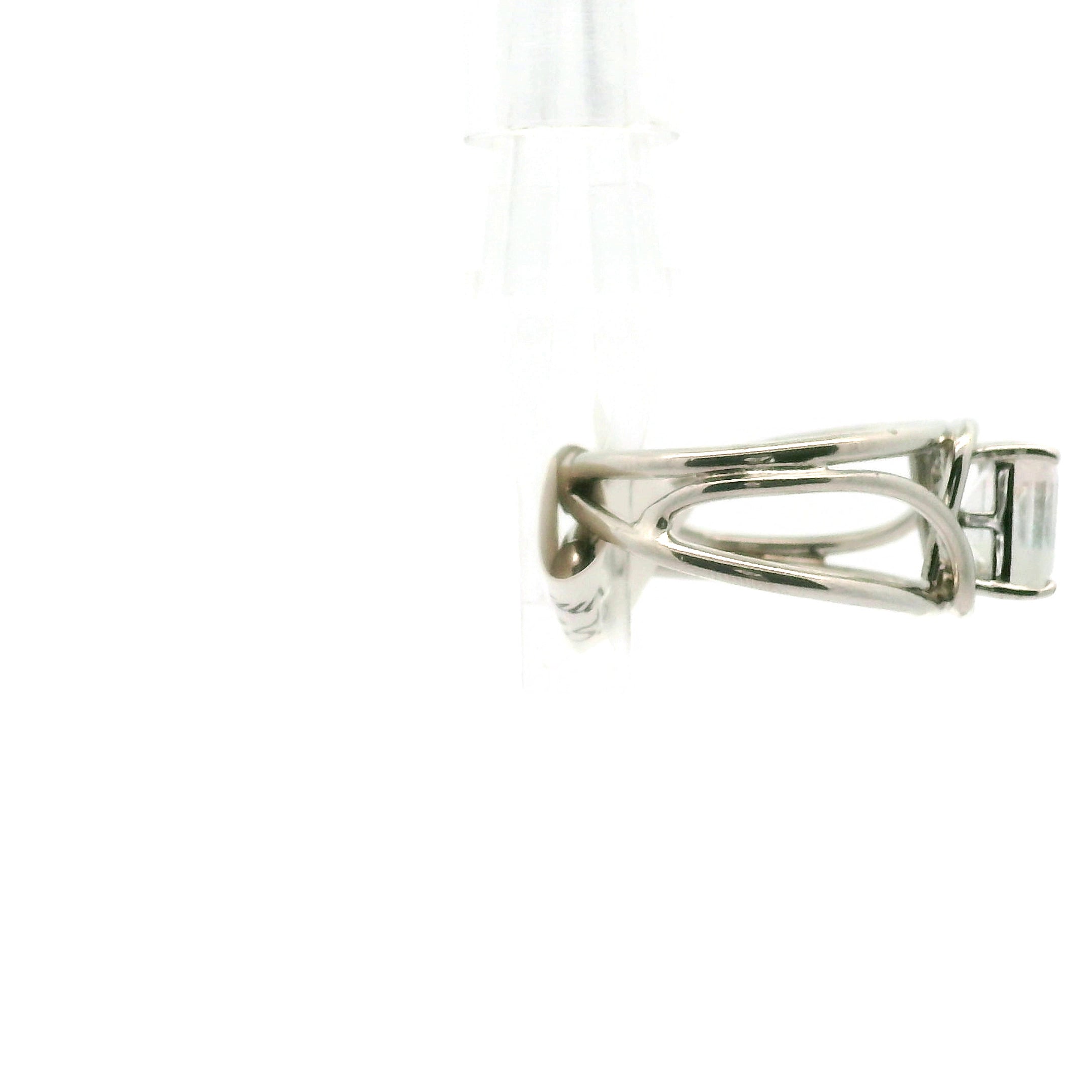 Aquamarine Faceted Midi Cuff Ring .925 Silver for Healing, and Intention Setting