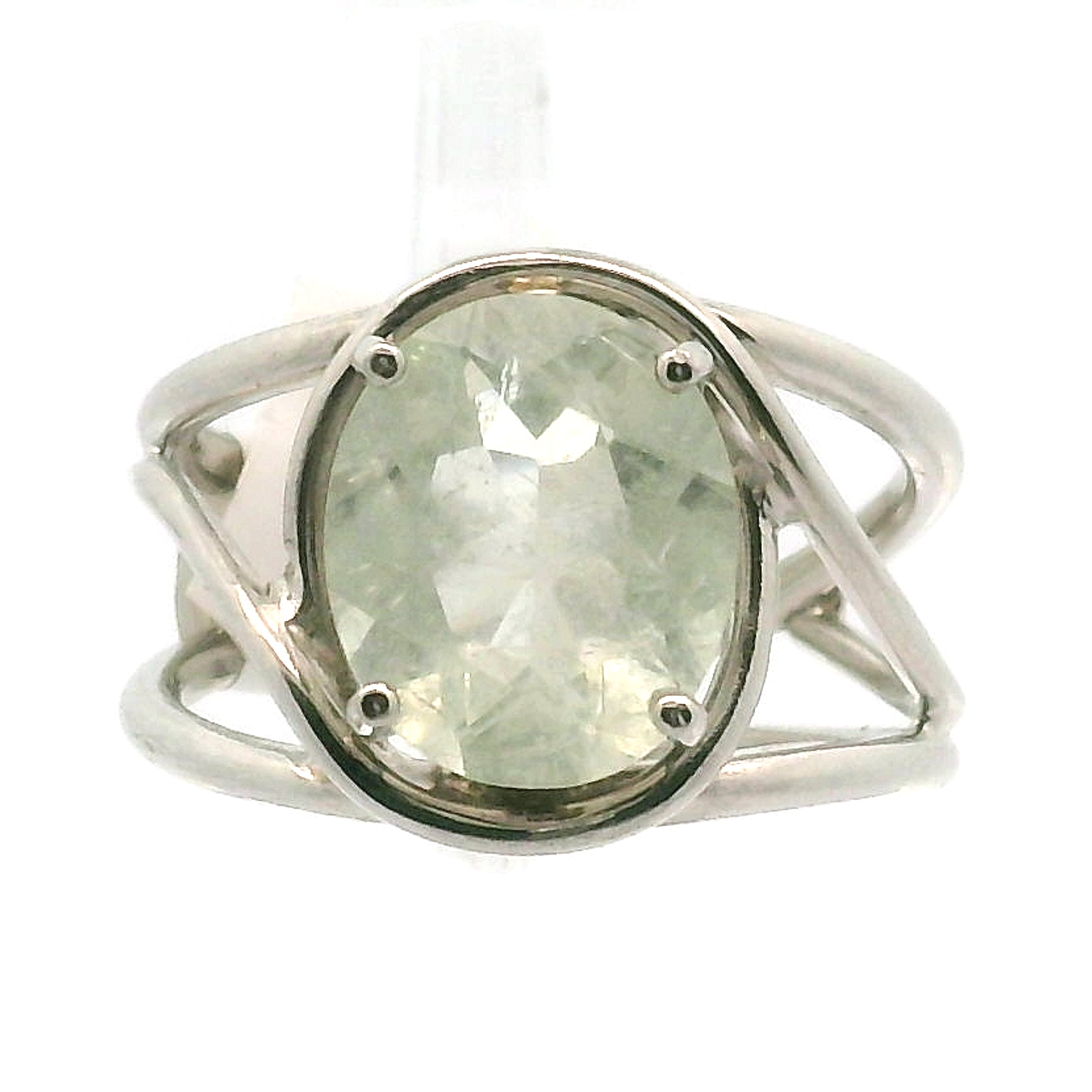 Aquamarine Faceted Midi Cuff Ring .925 Silver for Healing, and Intention Setting