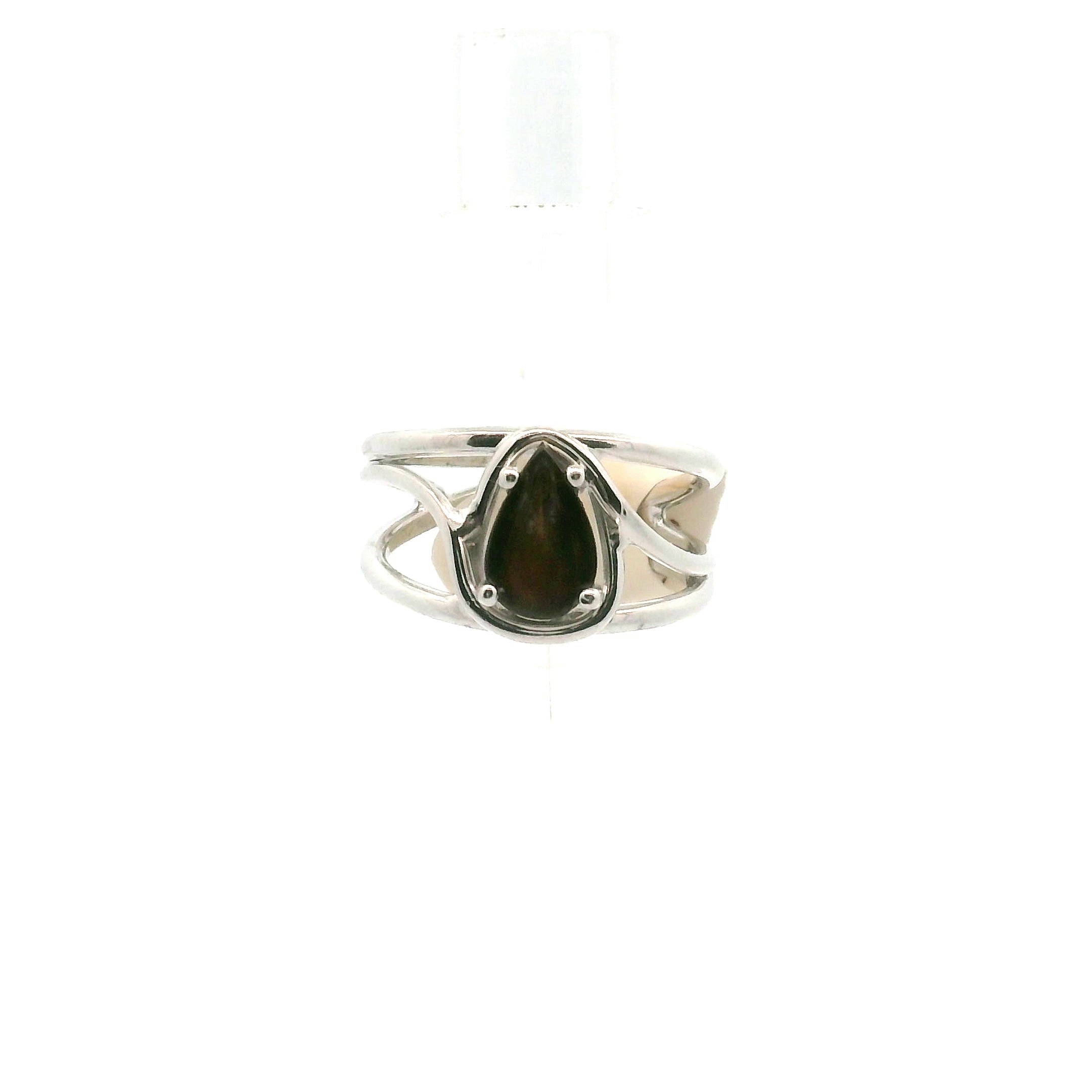 Beryl Copper Midi Cuff Ring .925 Silver for Transformation and Grounding