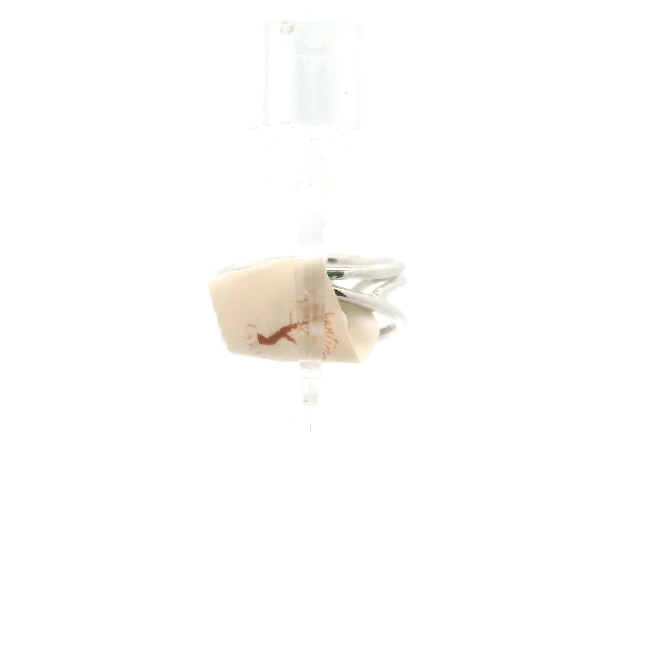 Beryl Copper Midi Cuff Ring .925 Silver for Transformation and Grounding