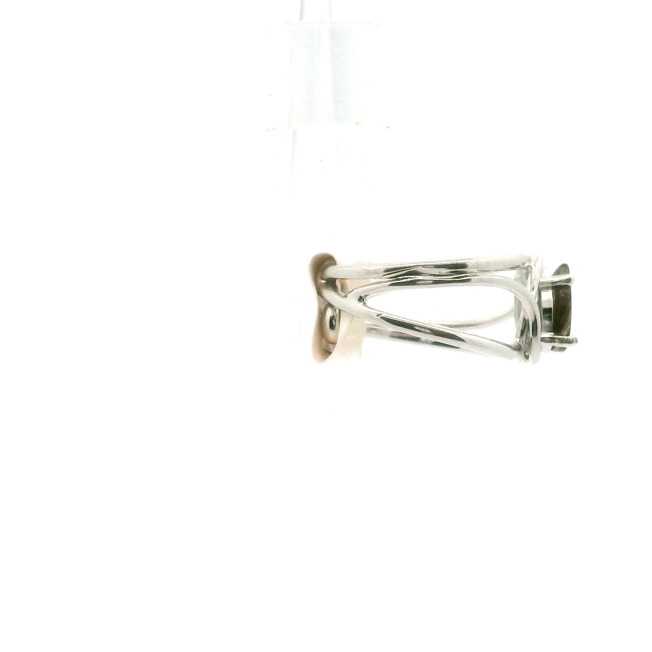 Beryl Copper Midi Cuff Ring .925 Silver for Transformation and Grounding