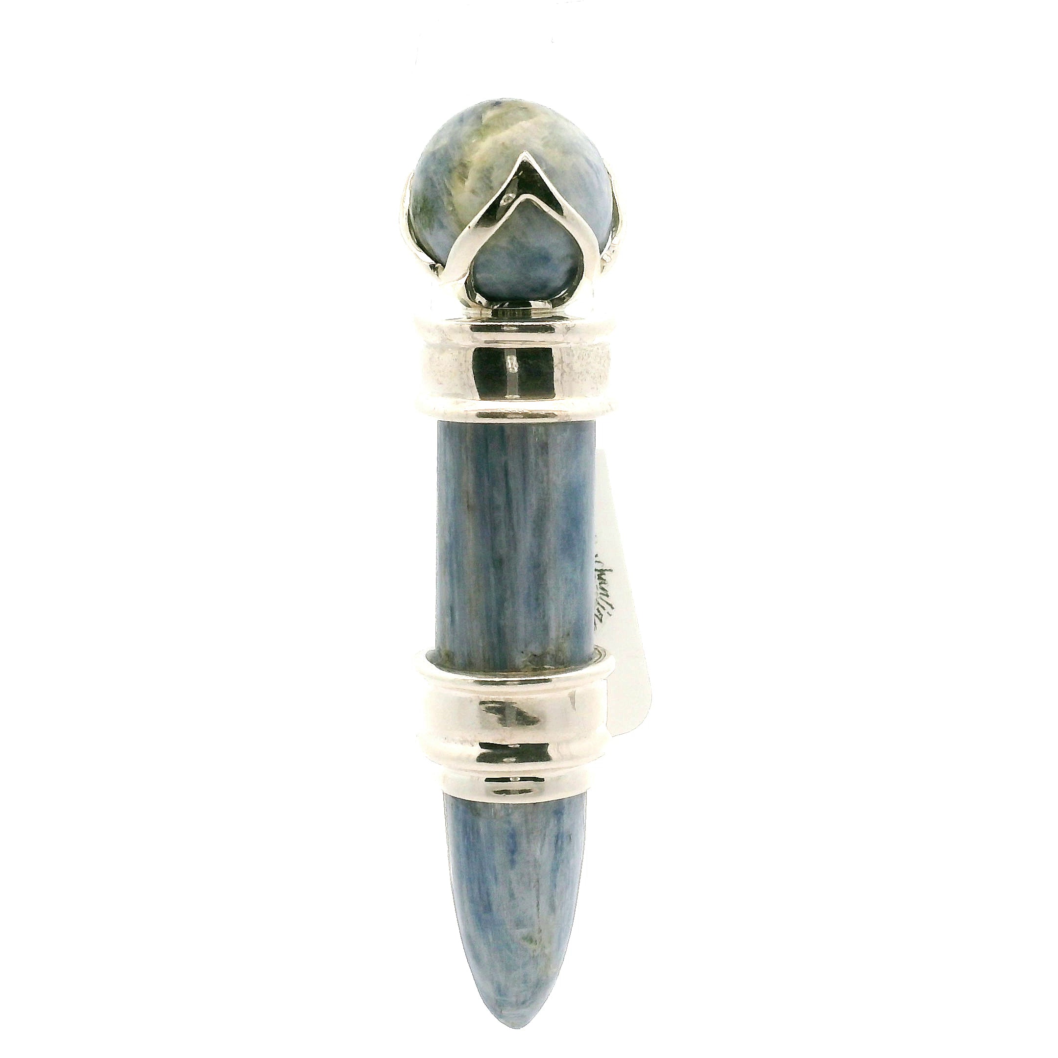 Kyanite Wandlet .925 Silver for Aura Cleansing and Harmonizing