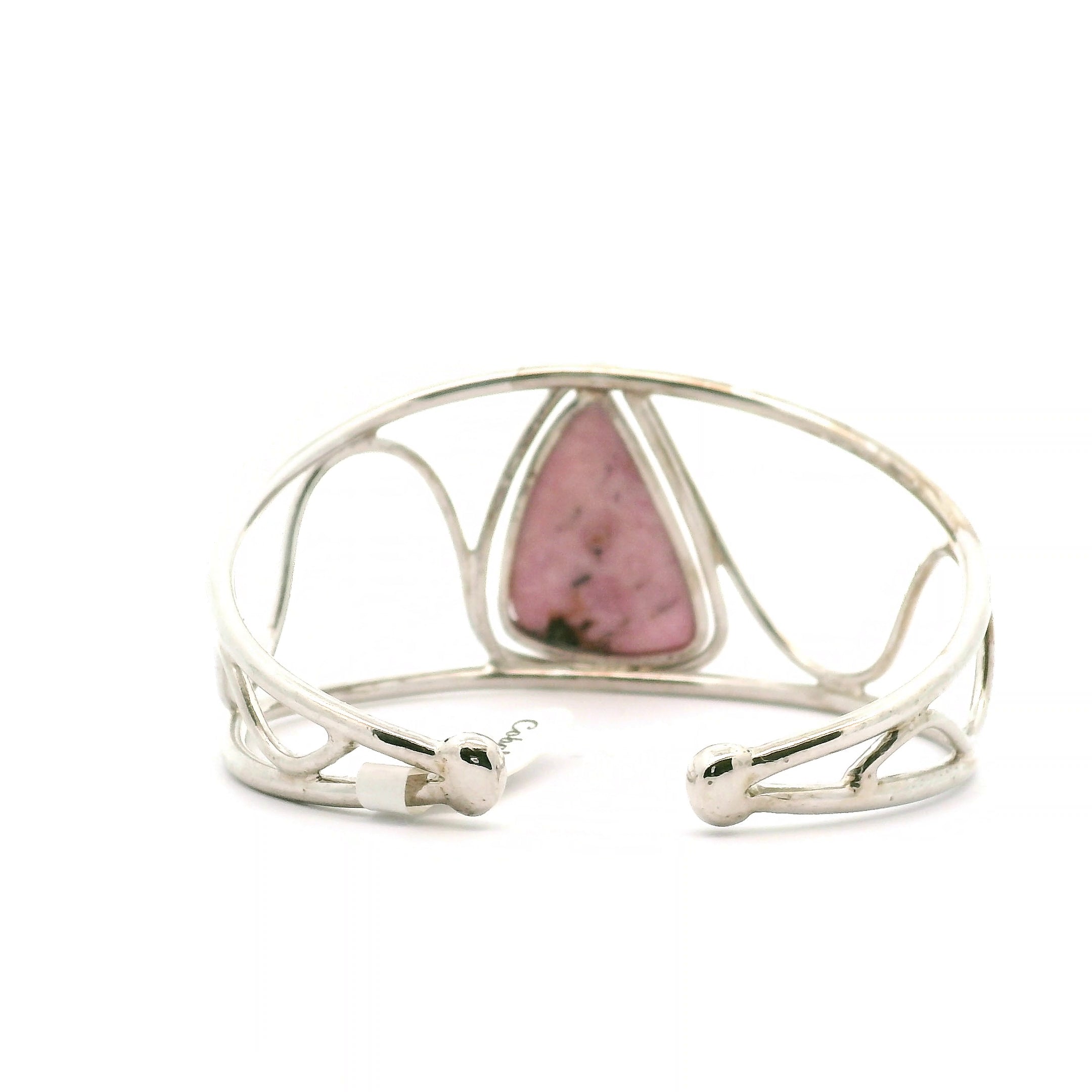 Cobalto Calcite Cuff Bracelet .925 Silver for Deep Love for Yourself and Others