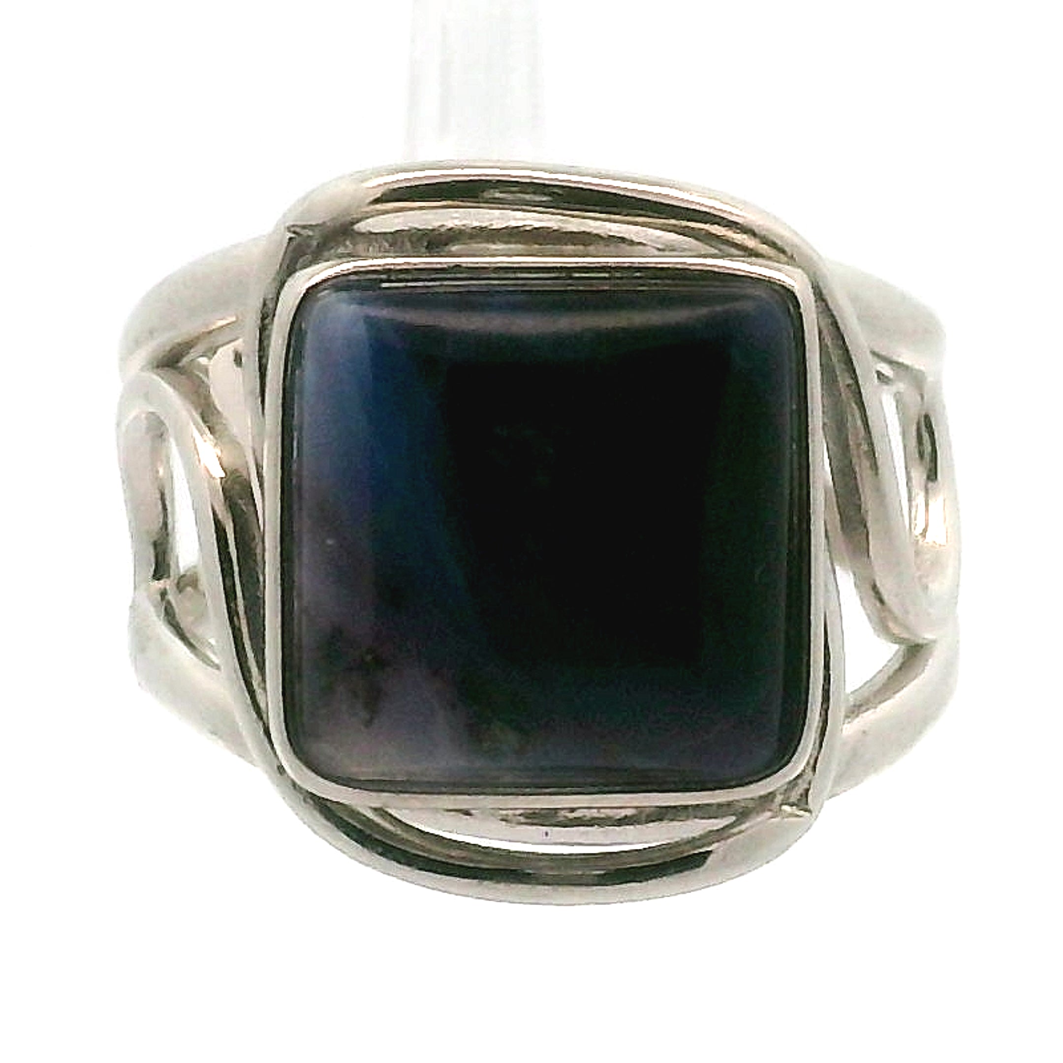 Sugilite Cuff Ring .925 Silver for Enhancing Dreamwork and Discovery of Your Path