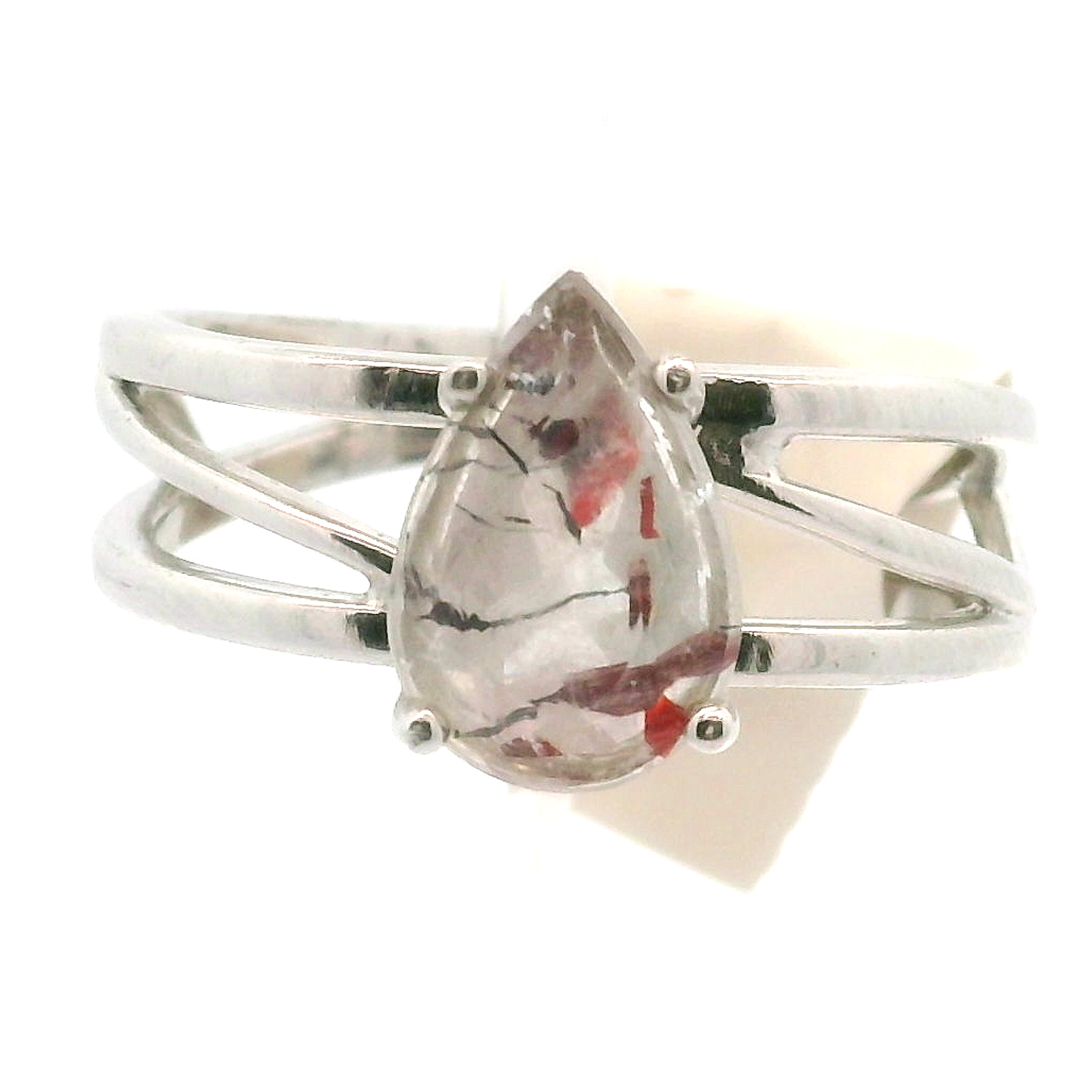 Super 7 Cuff Ring .925 Silver (High Quality) for Awakening your Gifts and Creating your Dream Life
