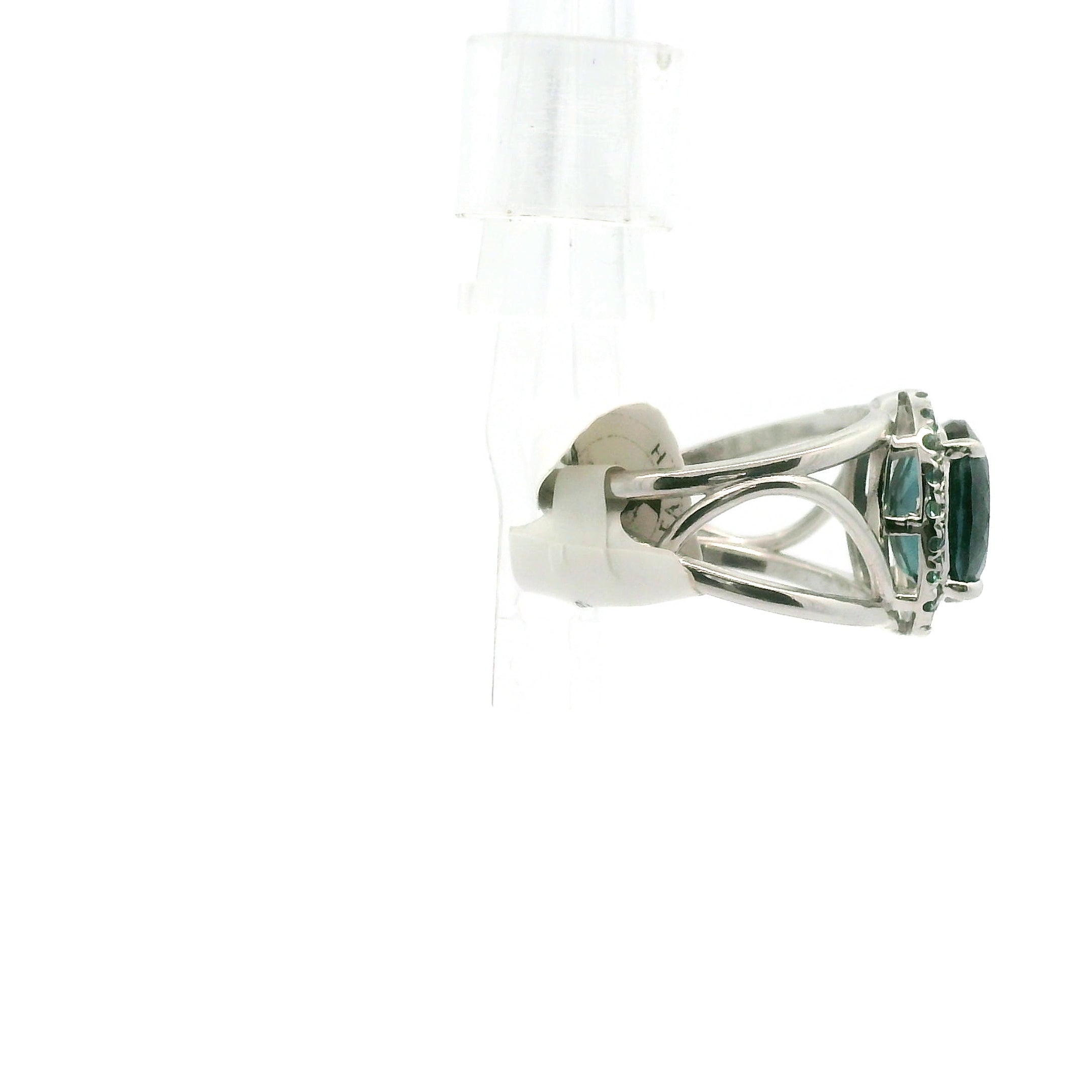 Lab Alexandrite Pave Cuff Ring .925 Silver For Self Recovery, Hope and Encouragement
