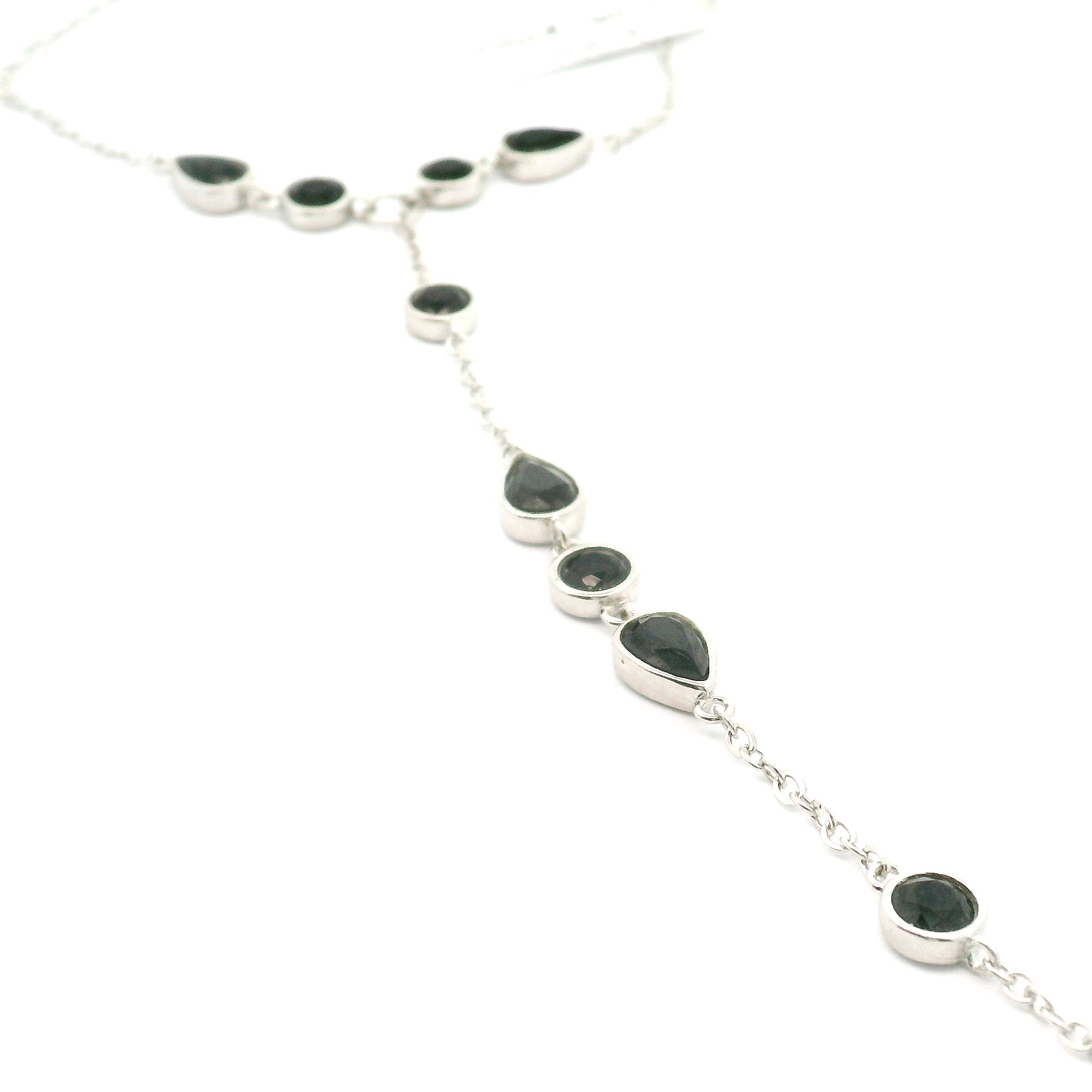 Crystal Adjustable Hand-Chain in .925 Silver for Creation and Prosperity