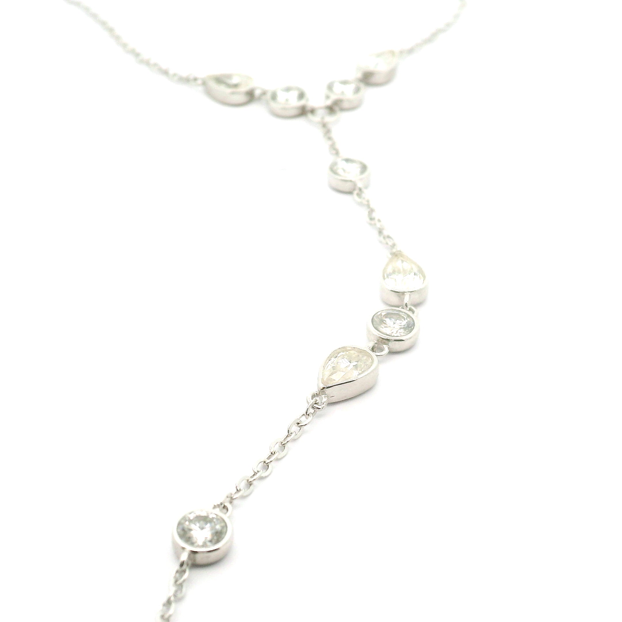 Crystal Adjustable Hand-Chain in .925 Silver for Creation and Prosperity