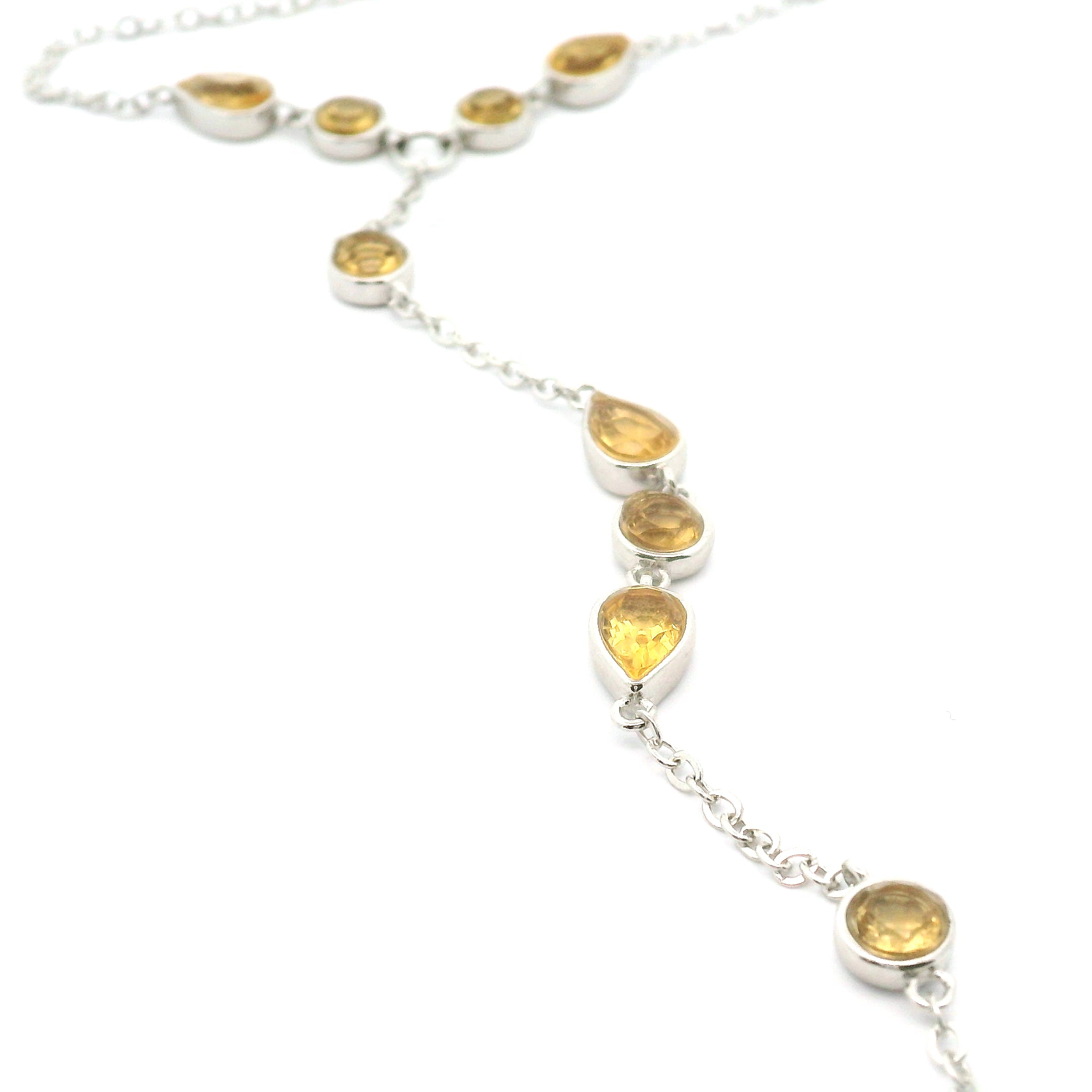 Crystal Adjustable Hand-Chain in .925 Silver for Creation and Prosperity
