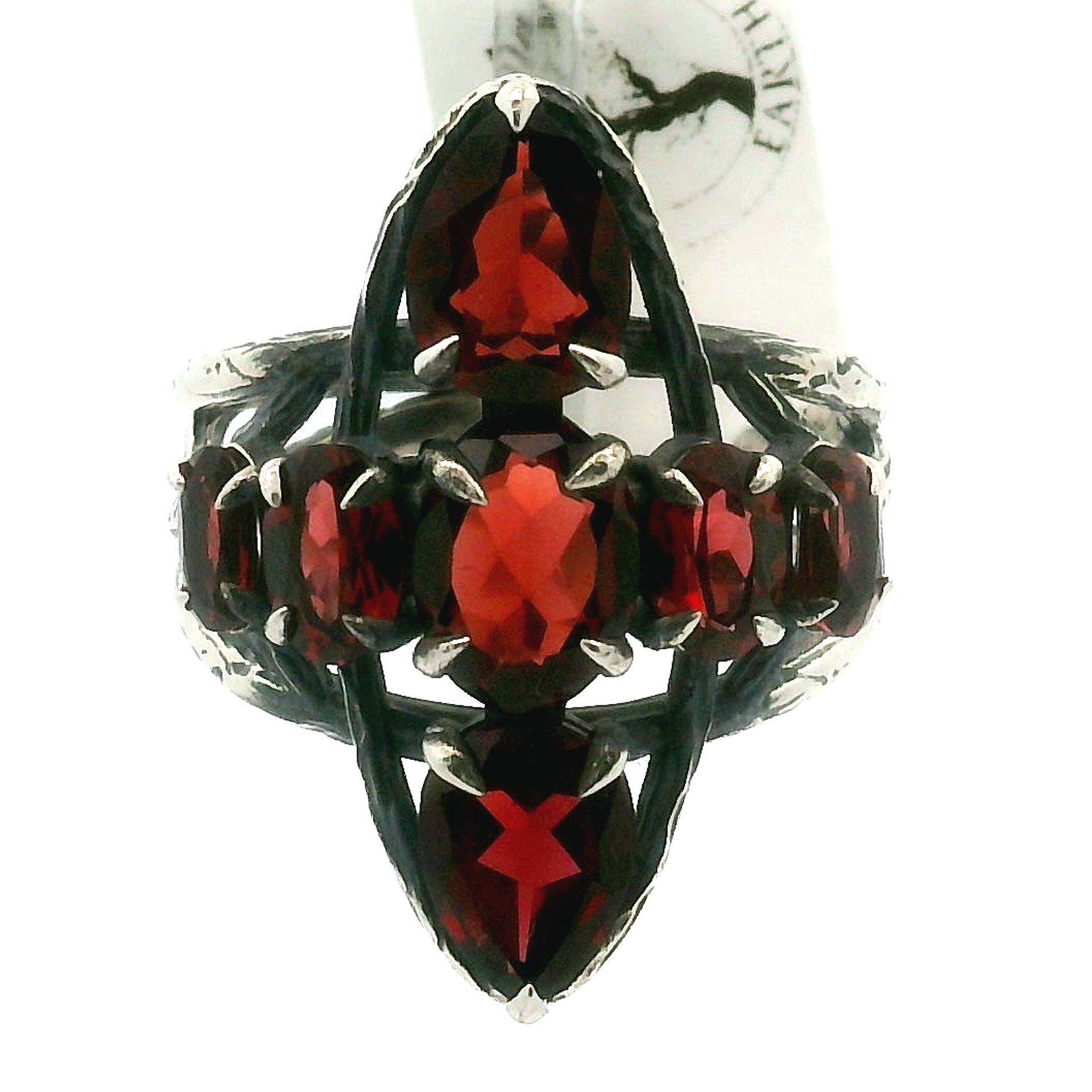 Cross Bad Witch Cuff Ring .925 Silver for Healing, Intention Setting and Manifesting your Desires