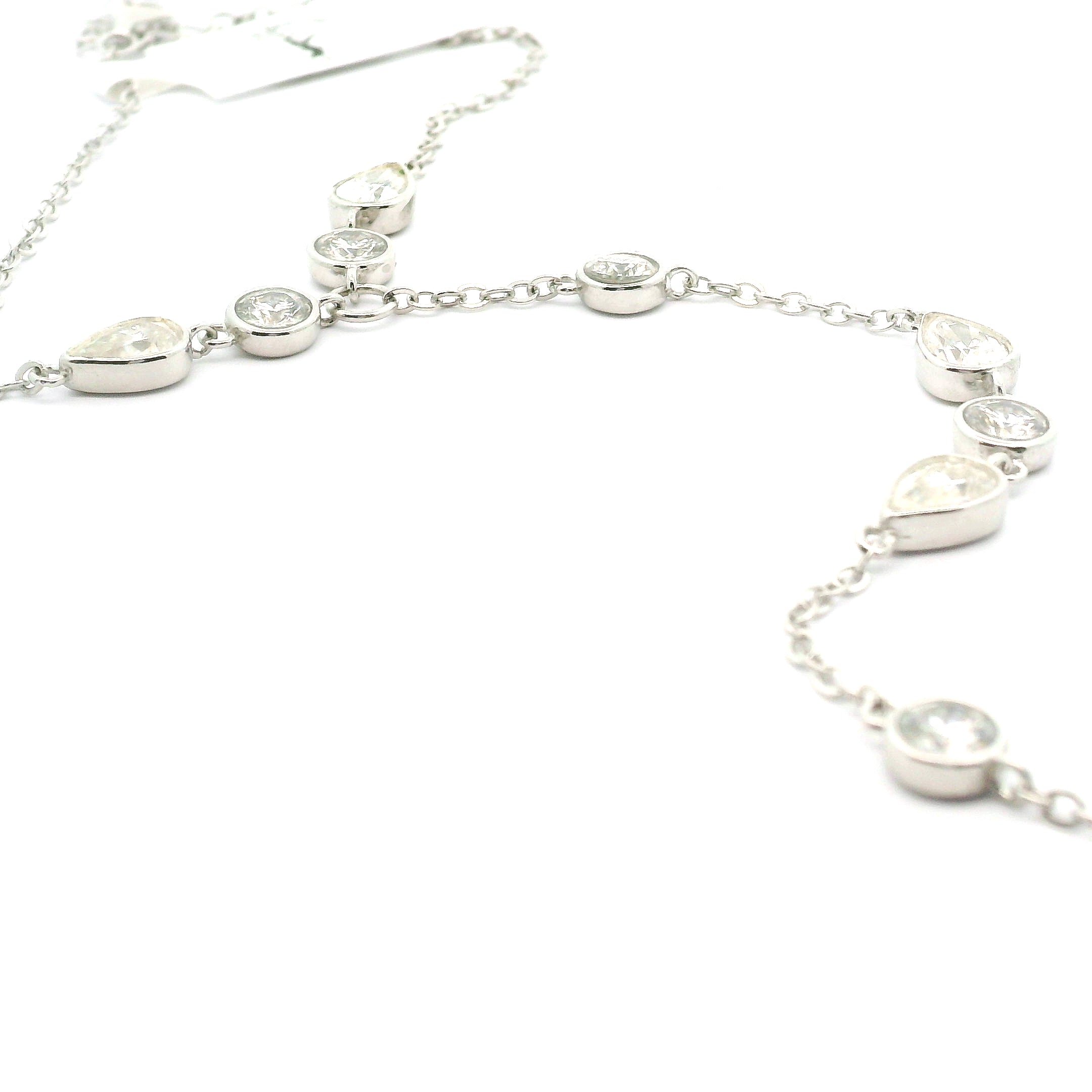 Crystal Adjustable Hand-Chain in .925 Silver for Creation and Prosperity