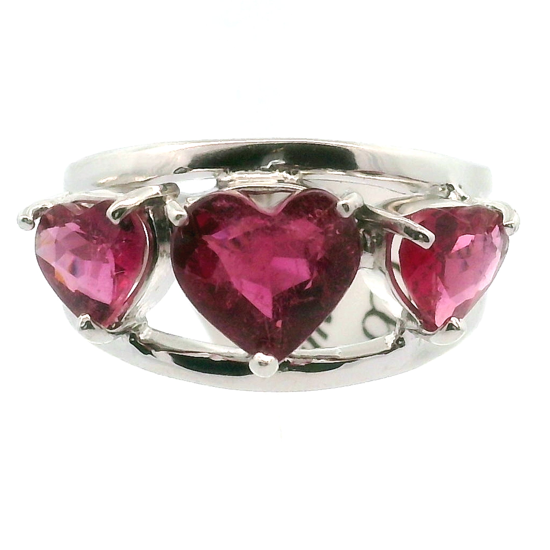 Triple Stone Crown Ring .925 Silver for Embracing your Power