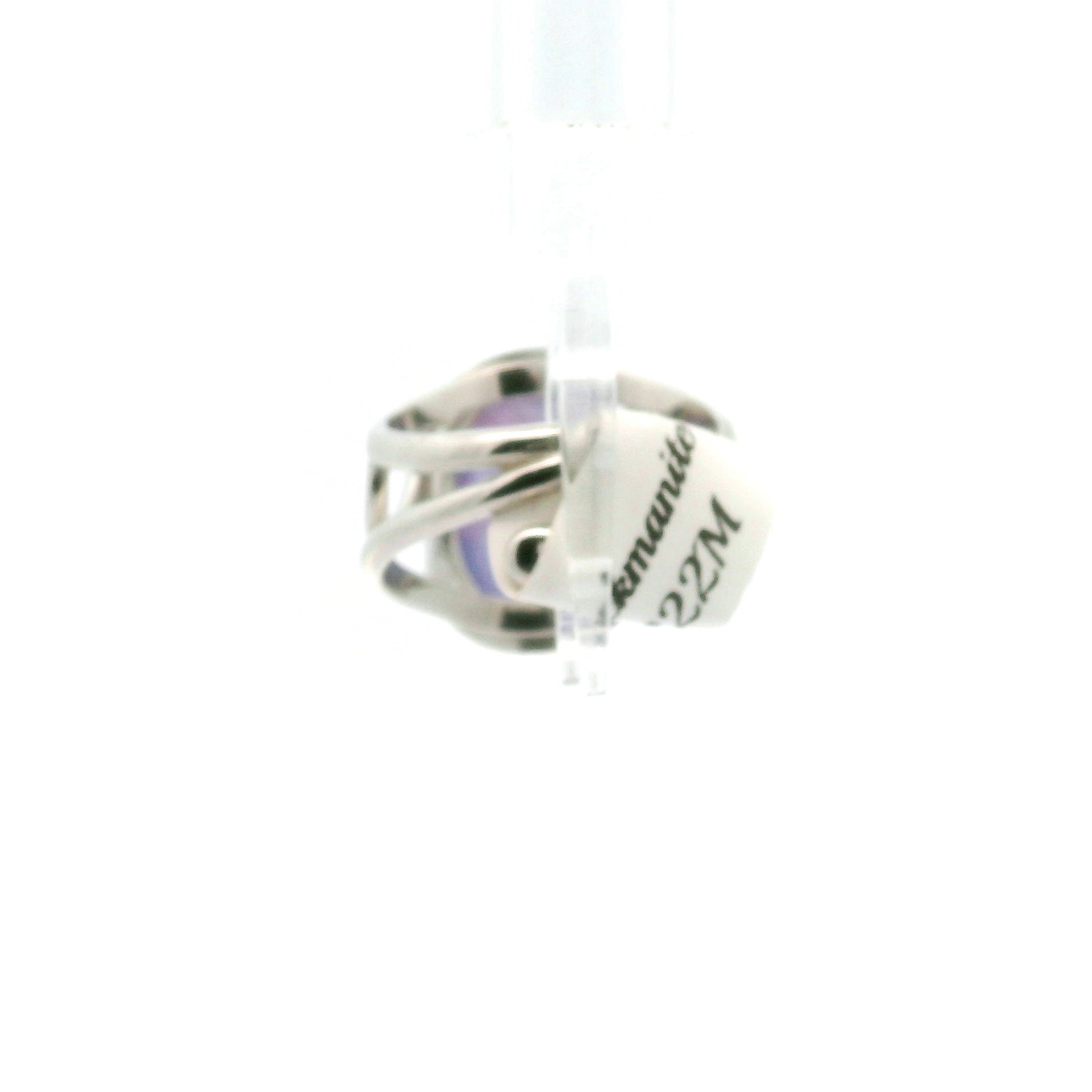 Hackmanite Cuff Ring .925 Silver for Spiritual Awakening
