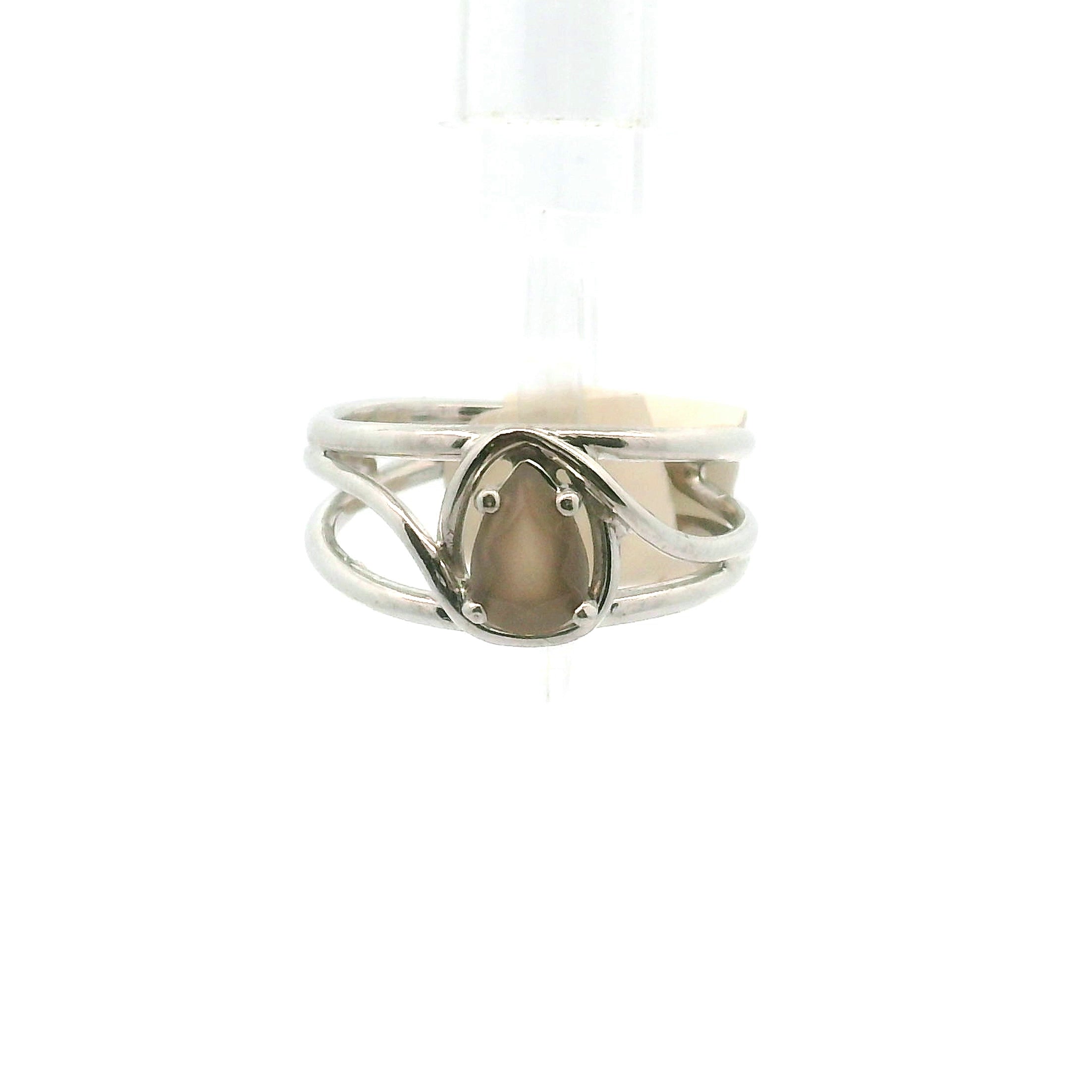 Moonstone Midi Cuff Ring .925 Silver for New Beginnings, Protection and Manifestation