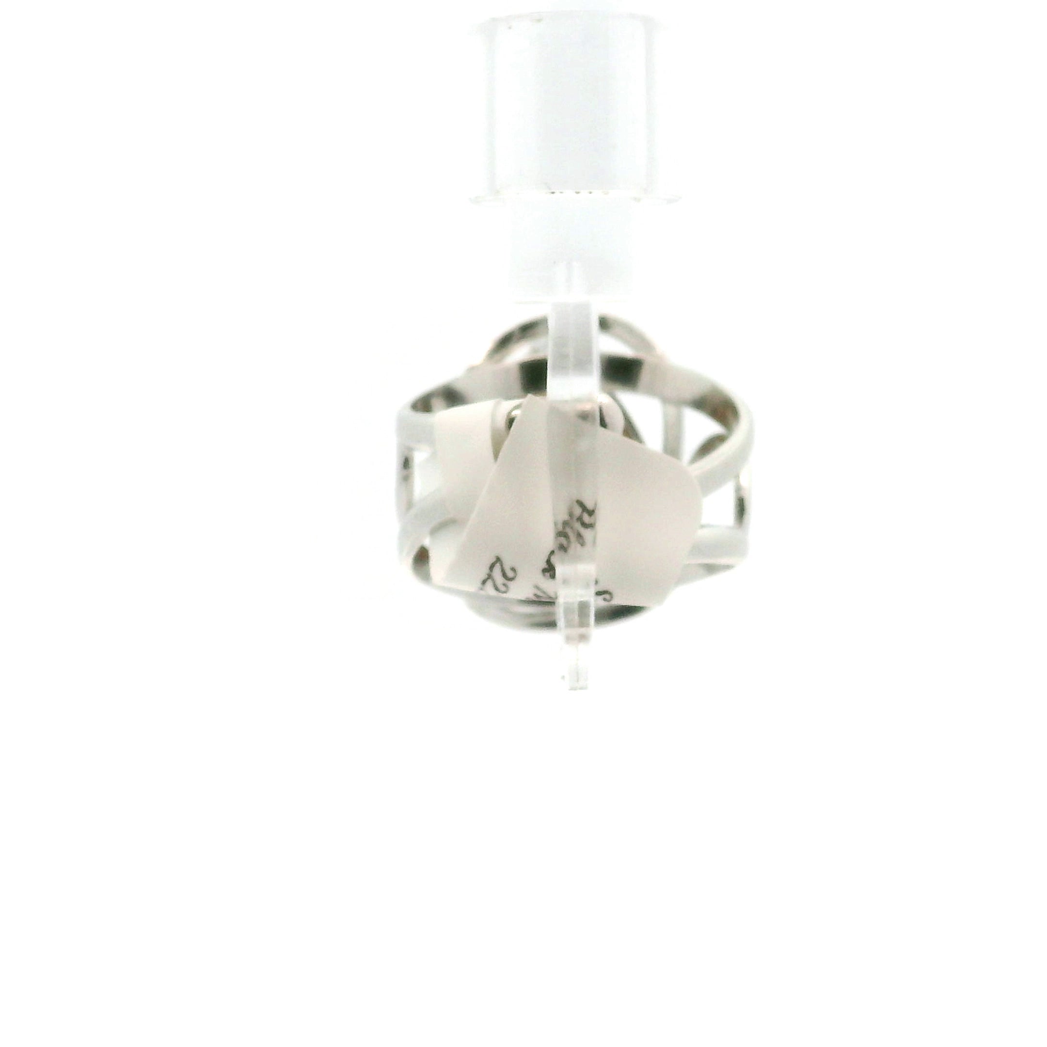 Lattice Moonstone Cuff Ring .925 Silver for Protection and Manifestation