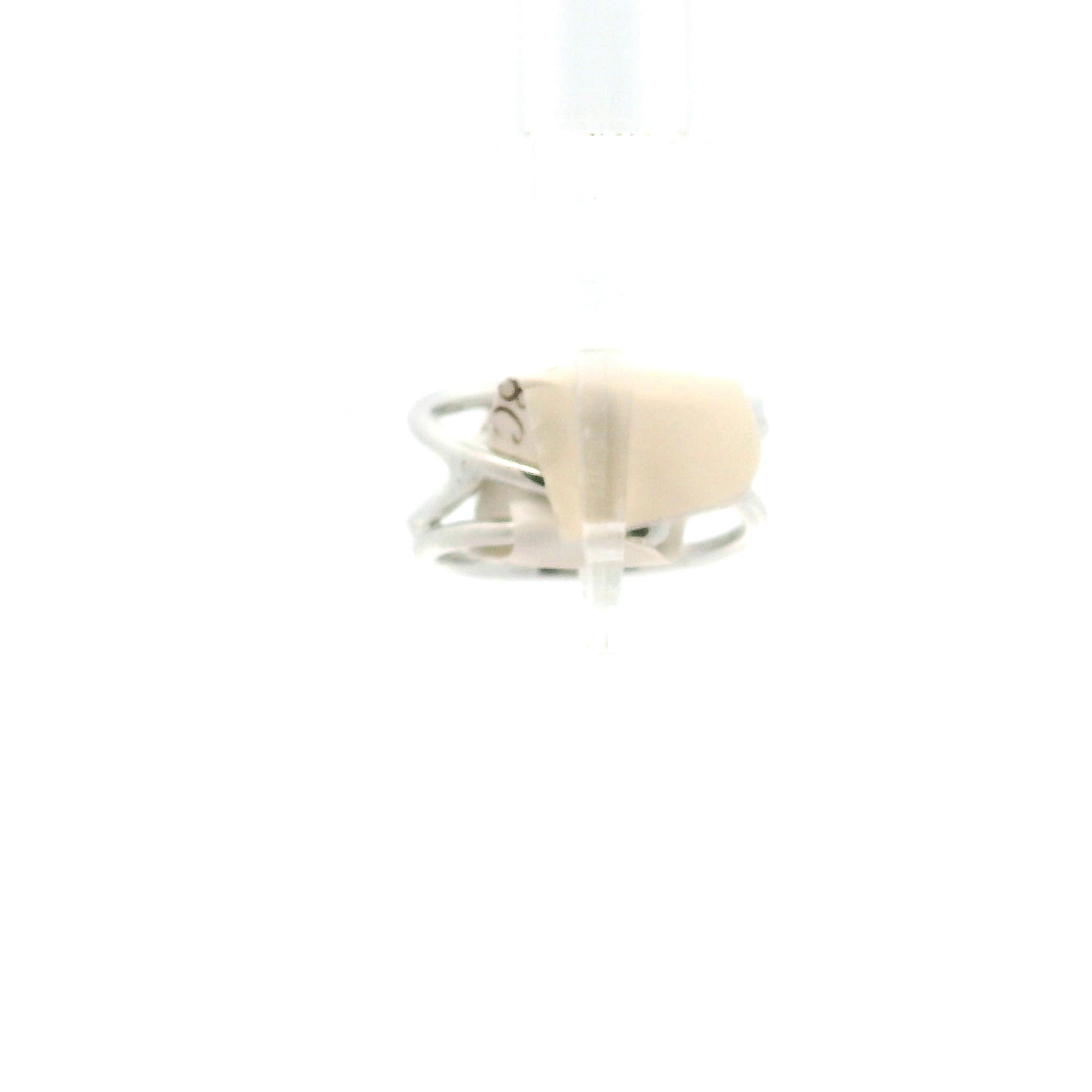 Clear Quartz Duck Cuff Ring .925 Silver for Healing, Intention Setting and Manifesting your Desires