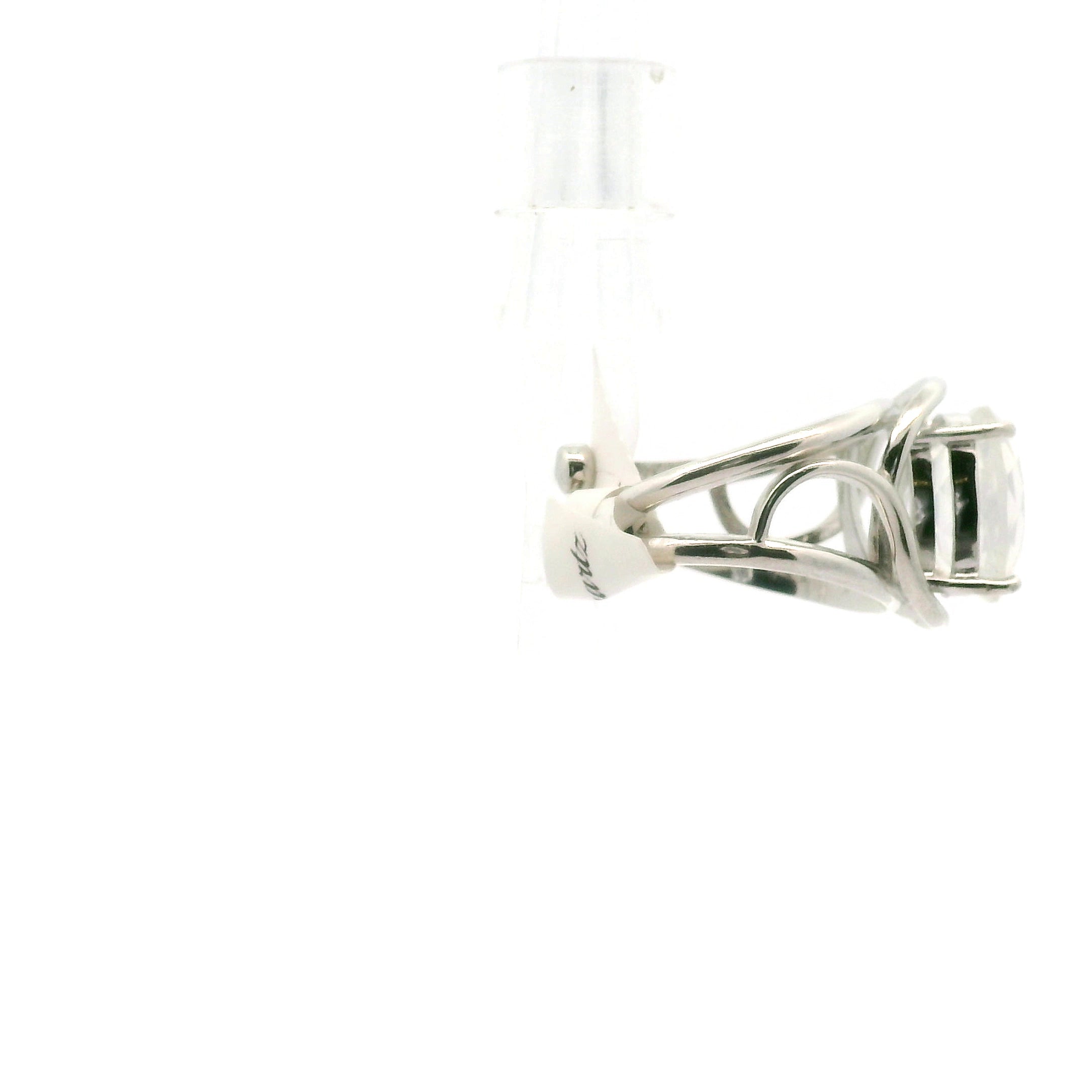 Moon Quartz Cuff Ring .925 Silver for Divination