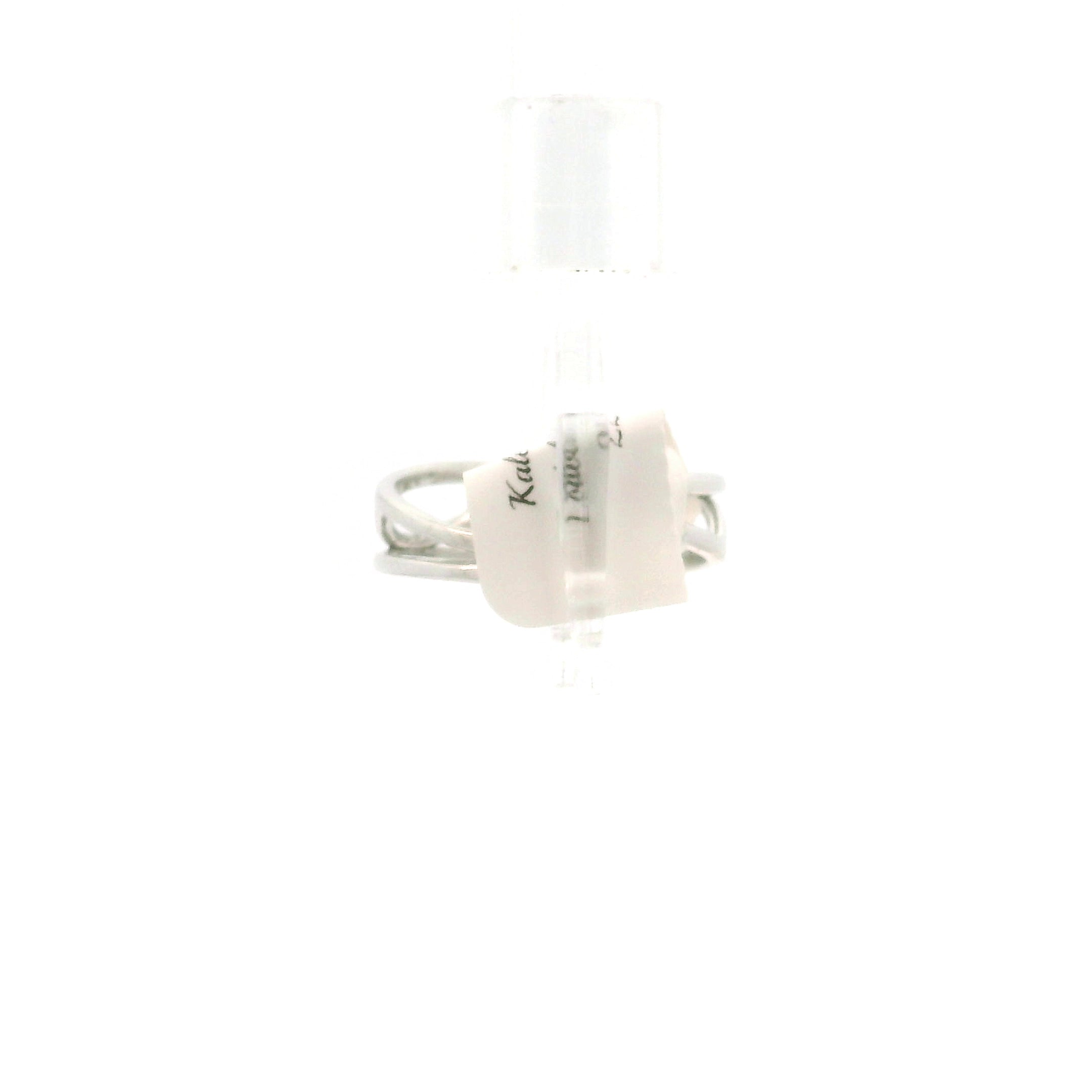 Kaleidoscope Quartz Cuff Ring .925 Silver for Intention Setting and Manifestation