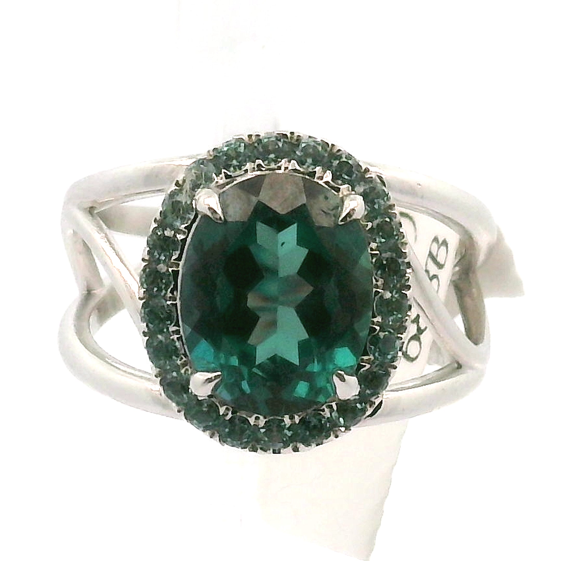 Lab Alexandrite Pavé Cuff Ring .925 Silver For Self Recovery, Hope and Encouragement