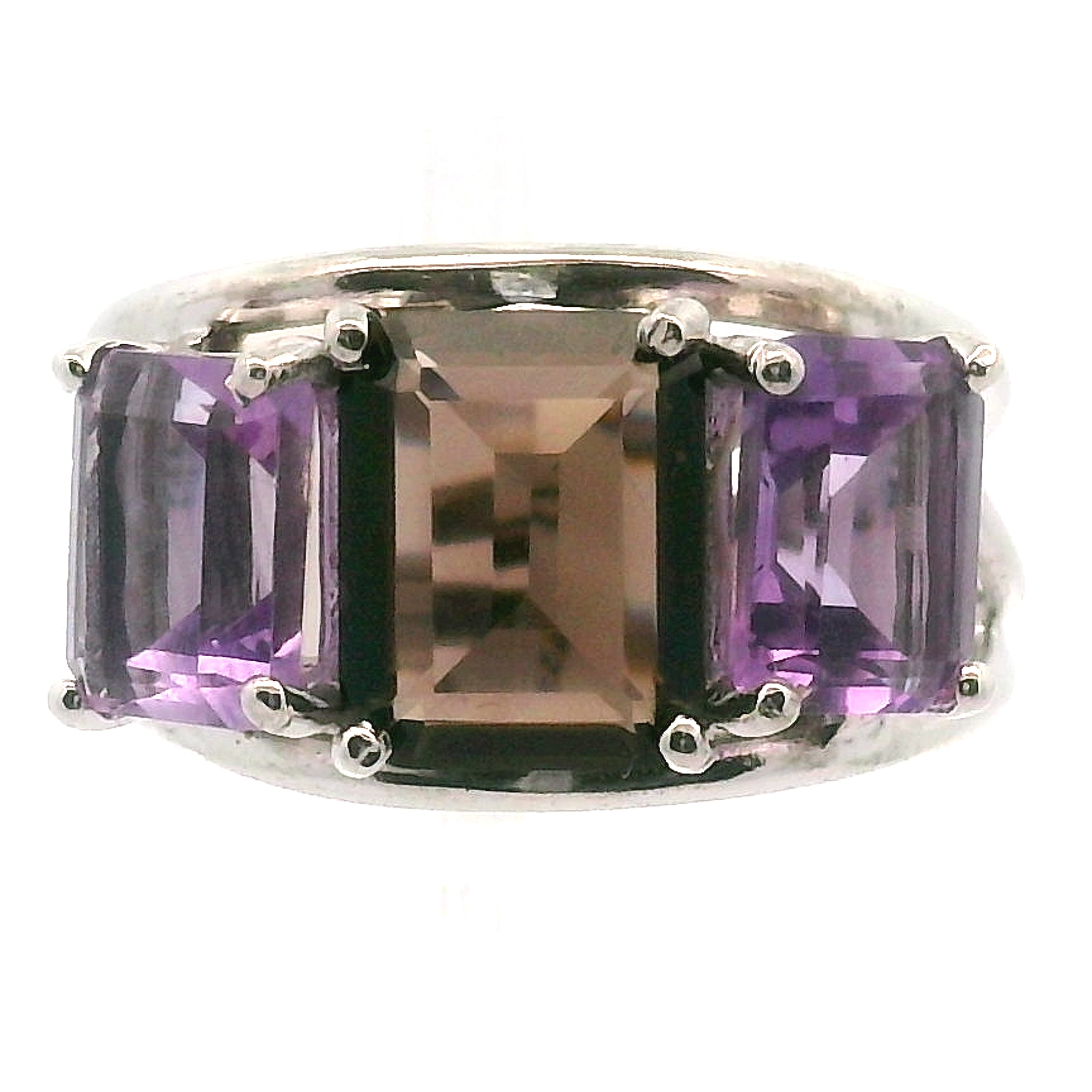 Triple Stone Crown Ring .925 Silver for Embracing your Power