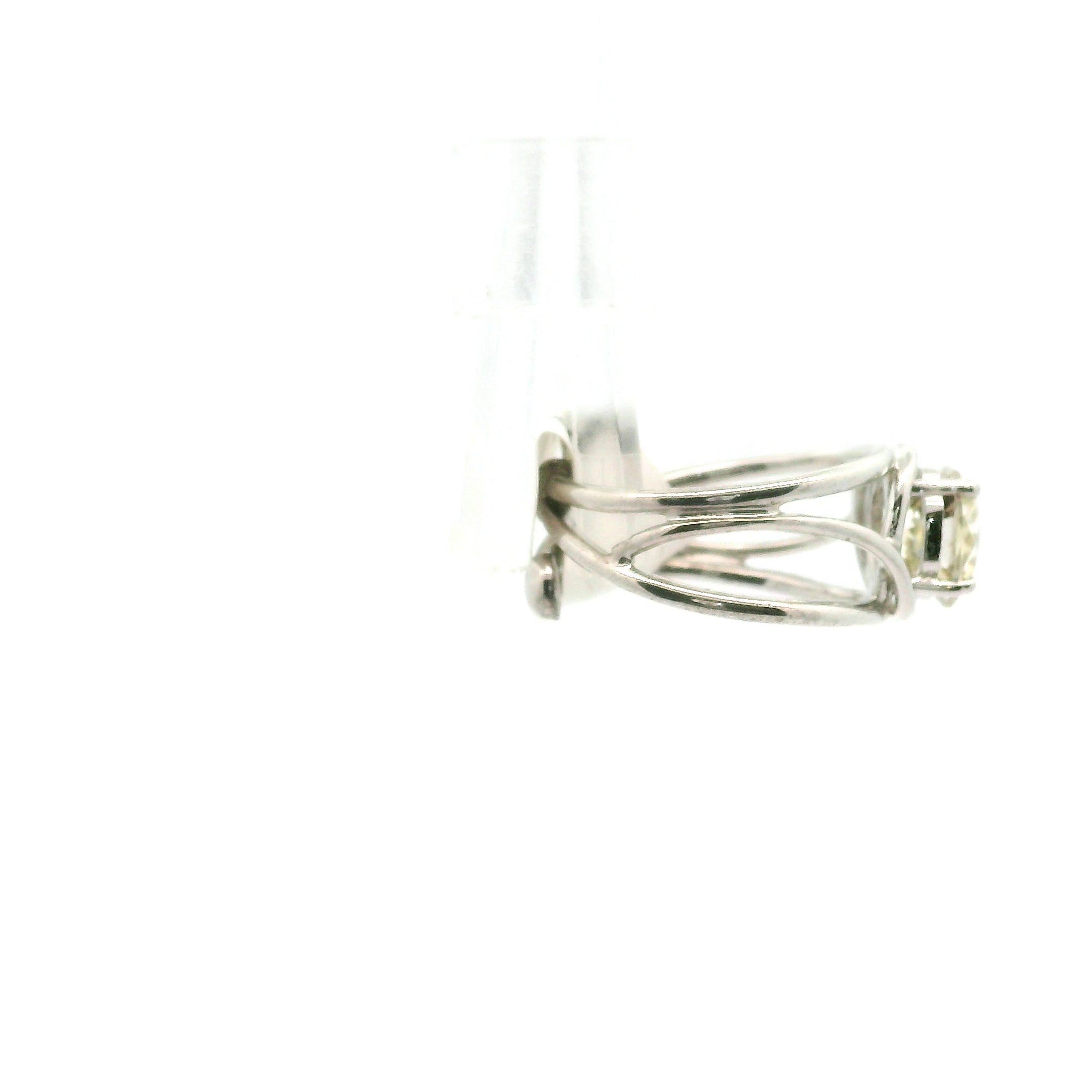Moissanite Merkaba Cuff Ring .925 Silver for Enlightenment, Inner Peace & Spiritual Transformation