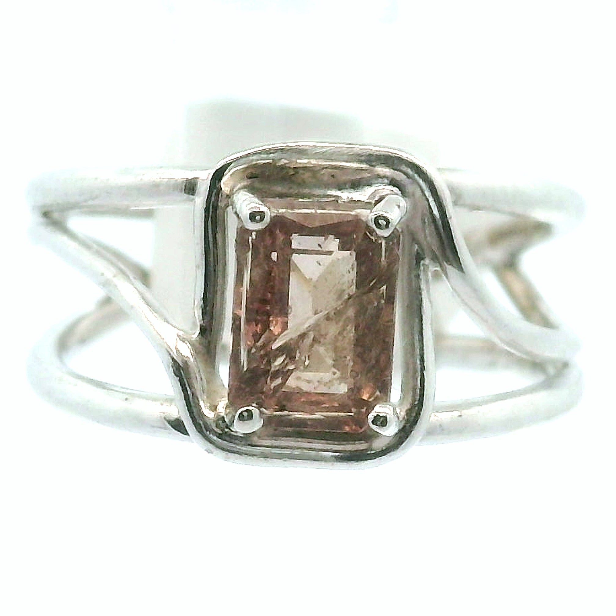 Garnet Color Changing Cuff Ring .925 Silver for Health and Strength