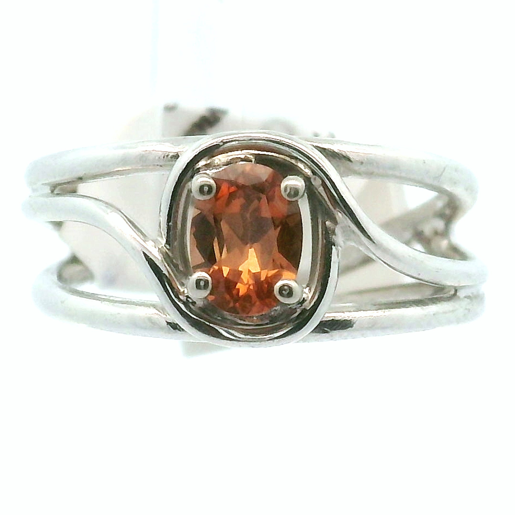 Tanzania Garnet Color Changing Cuff Ring .925 Silver for Health and Strength