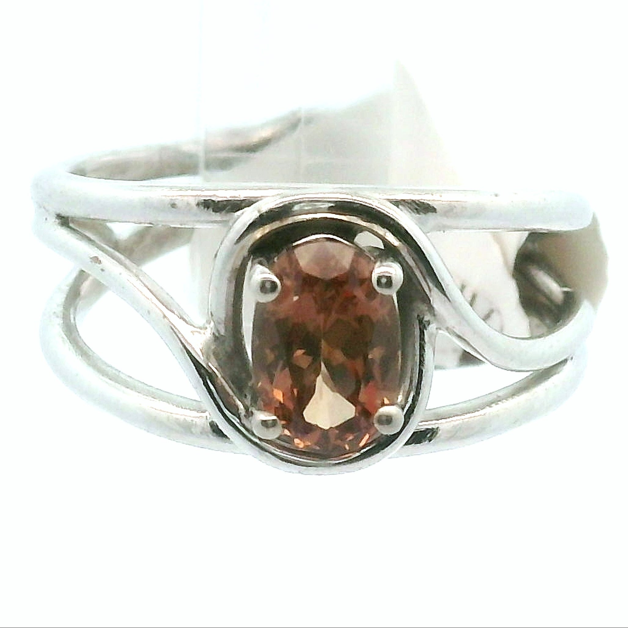 Tanzania Garnet Color Changing Cuff Ring .925 Silver for Health and Strength