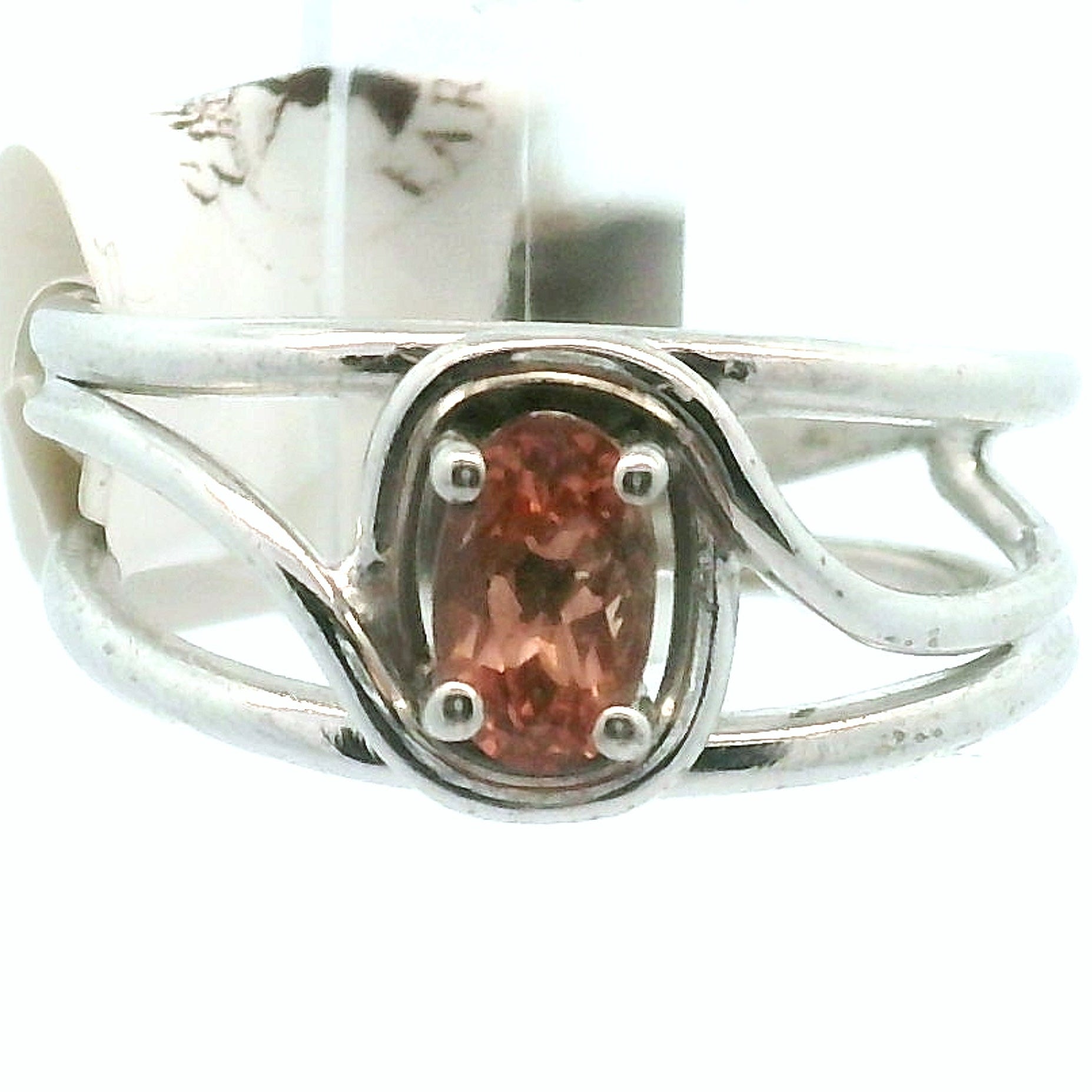 Tanzania Garnet Color Changing Cuff Ring .925 Silver for Health and Strength