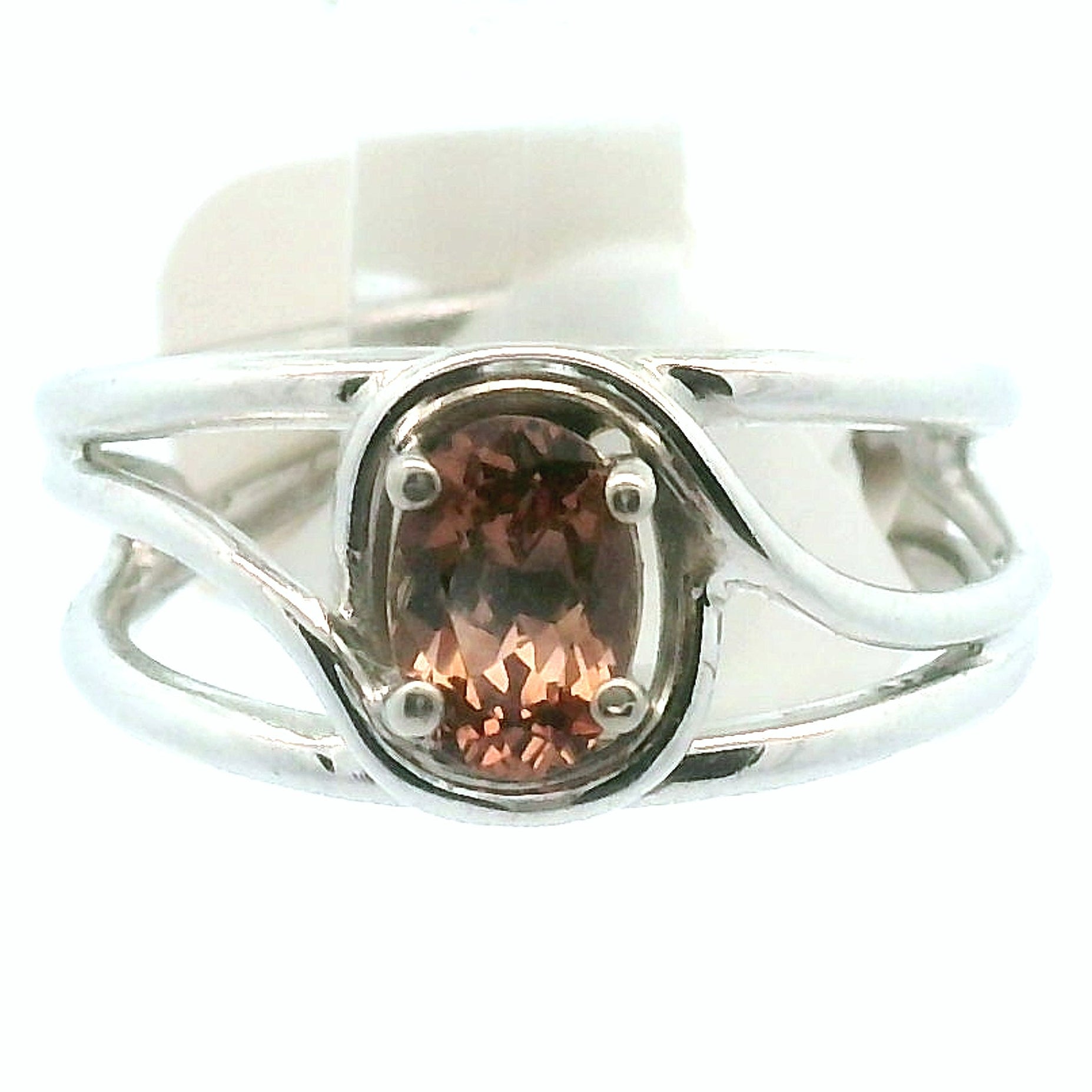 Tanzania Garnet Color Changing Cuff Ring .925 Silver for Health and Strength