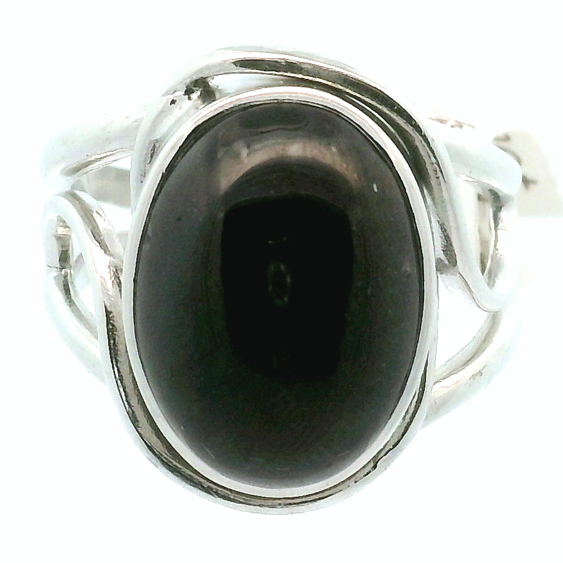 Star Garnet Cuff Ring .925 Silver for Health and Strength