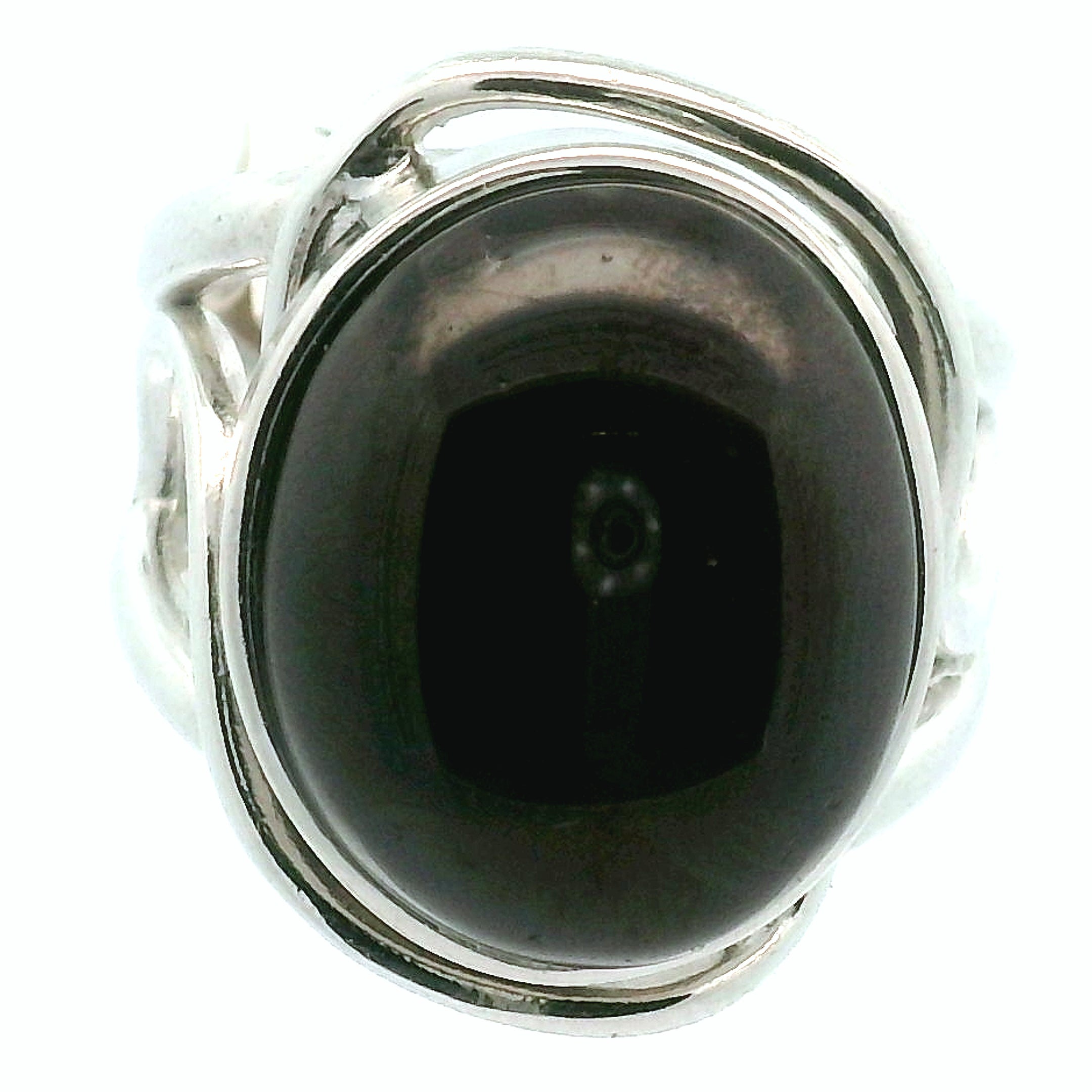 Star Garnet Cuff Ring .925 Silver for Health and Strength