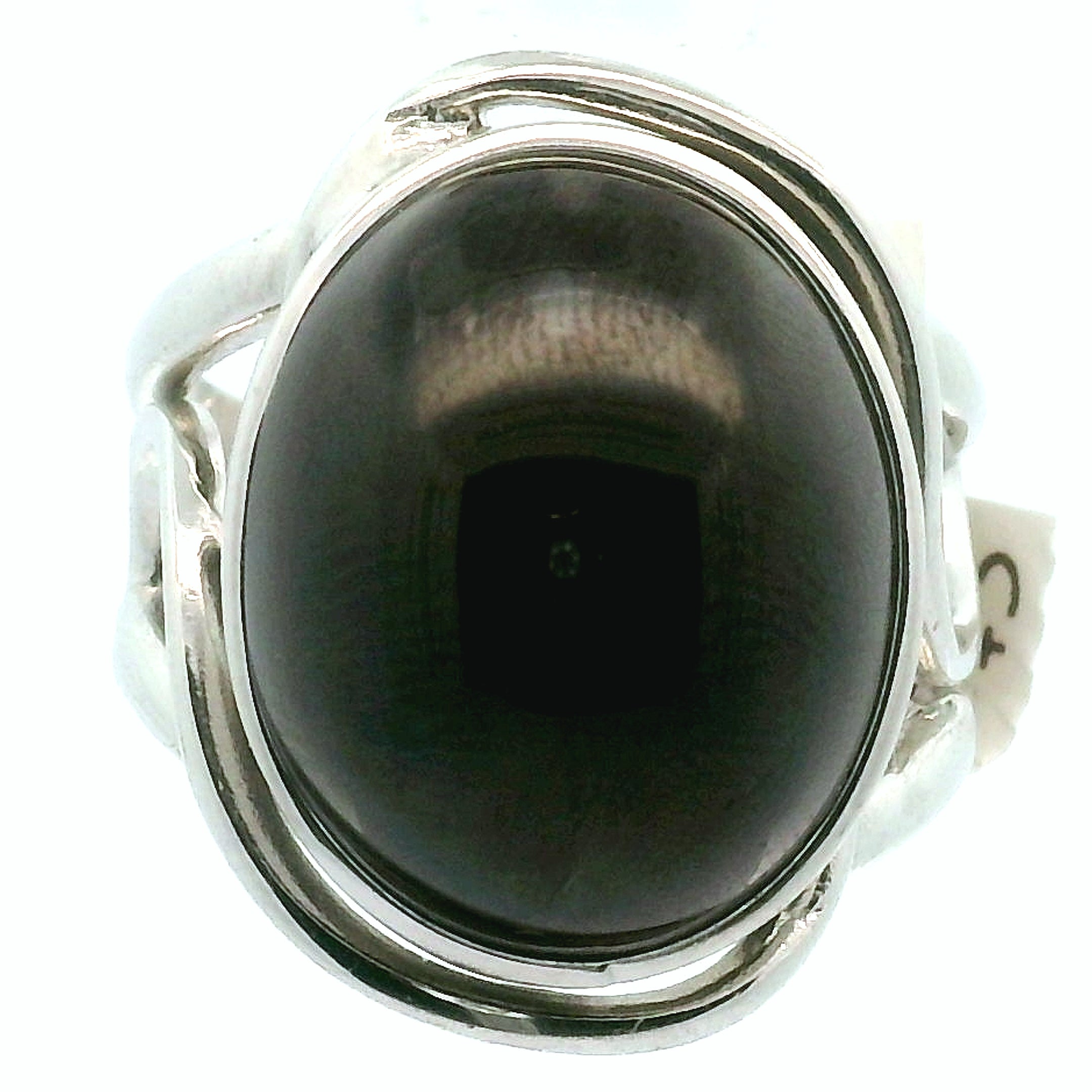Star Garnet Cuff Ring .925 Silver for Health and Strength