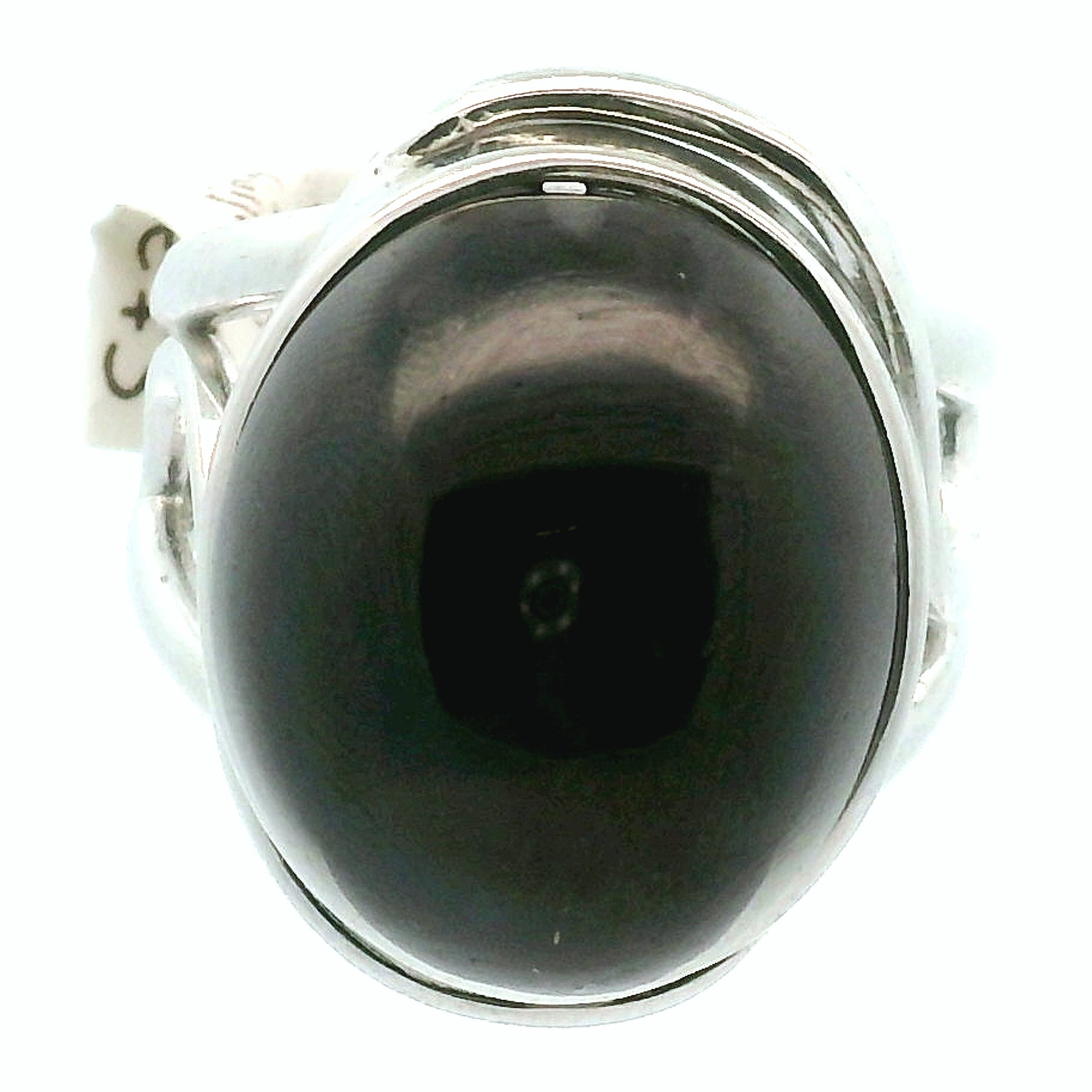 Star Garnet Cuff Ring .925 Silver for Health and Strength
