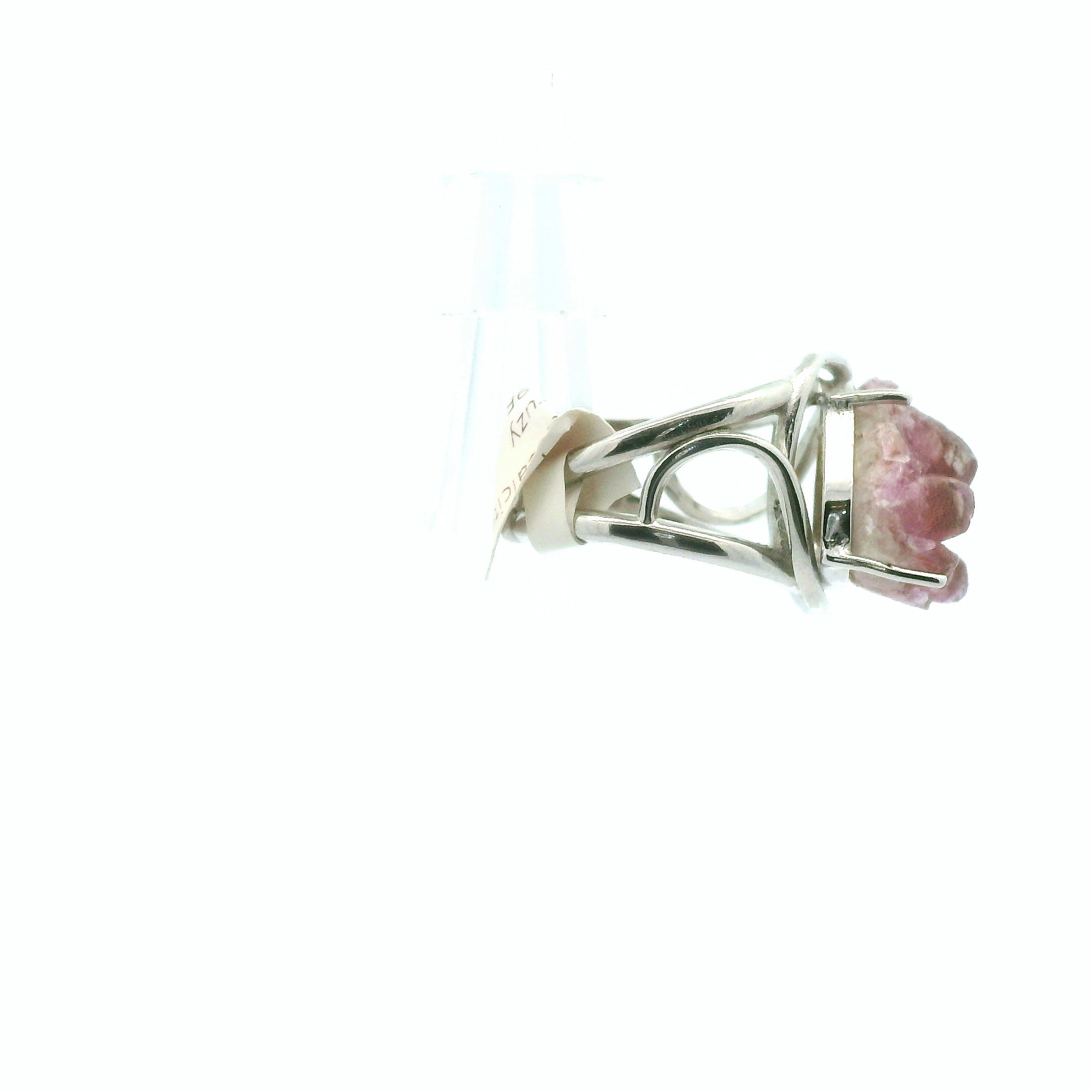 Cobalto Calcite Druzy Cuff Ring .925 Silver for Compassion, Emotional Healing, Harmony and Forgiveness