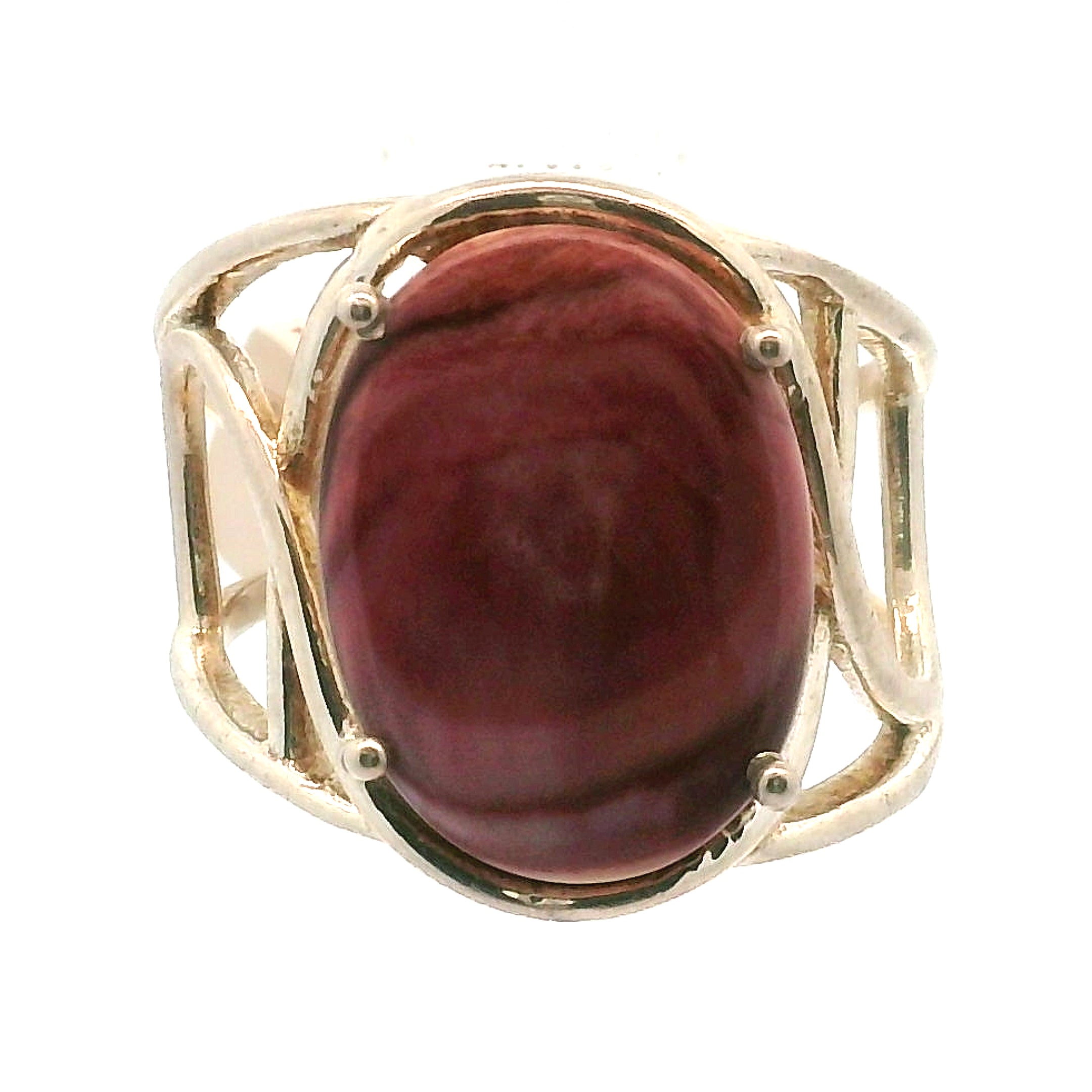 Spiny Oyster Cuff Ring .925 Silver for Good Luck, Prosperity and Protection