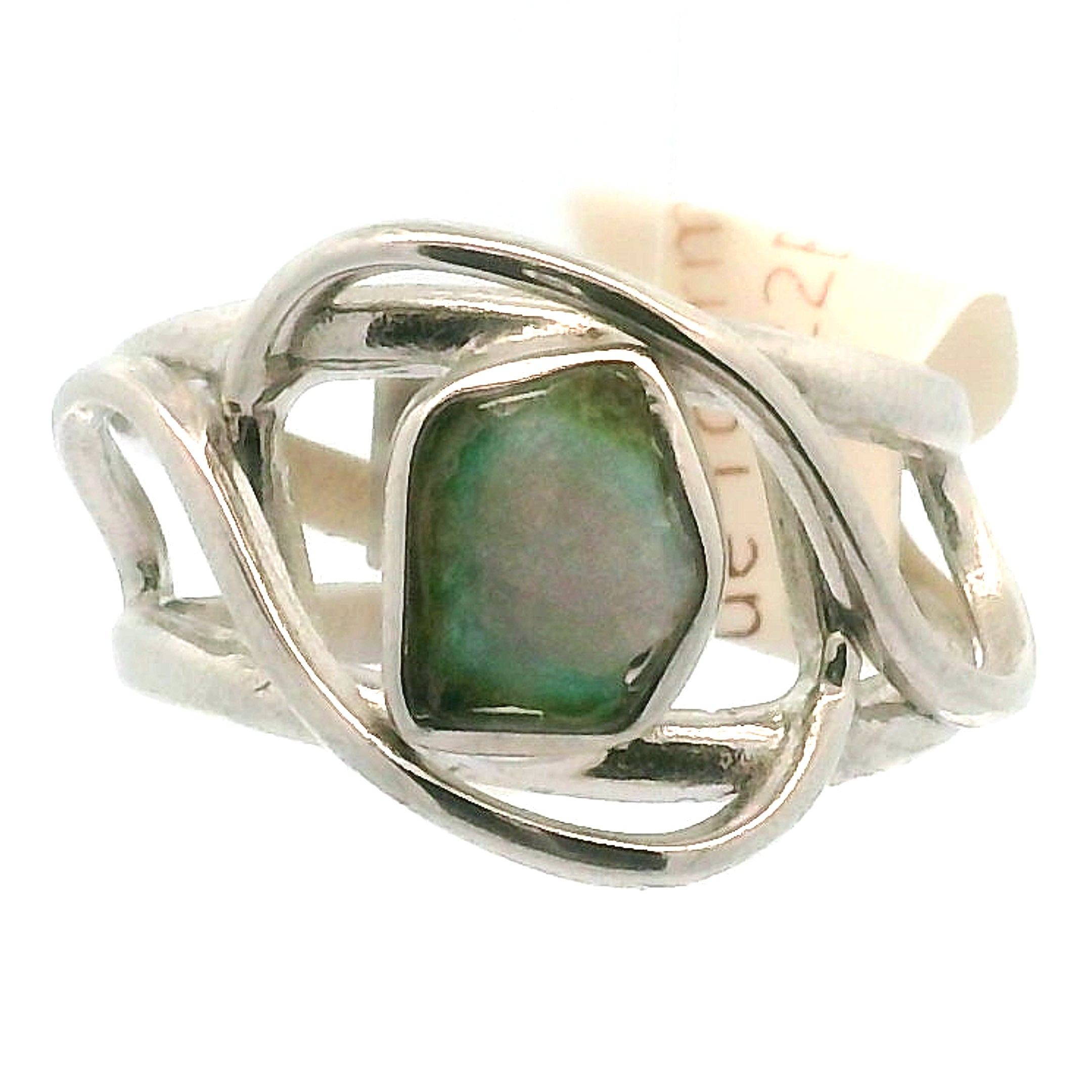 Green and Blue Bicolor Paraiba Tourmaline Adjustable Finger Ring for Healing, Joy and Love