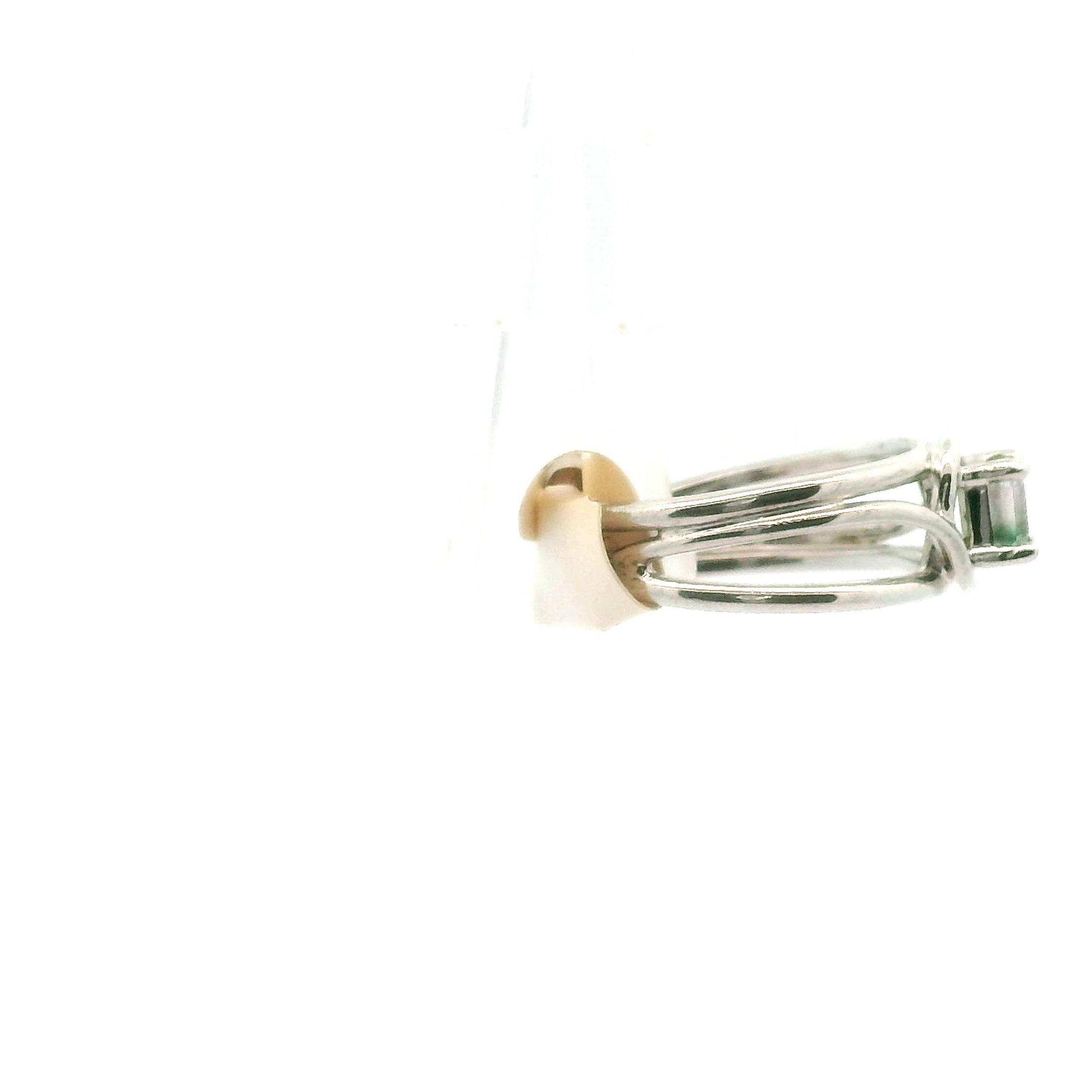 Bicolor Blue Tourmaline Midi Cuff Ring for Connection with Higher Realms & Meditation
