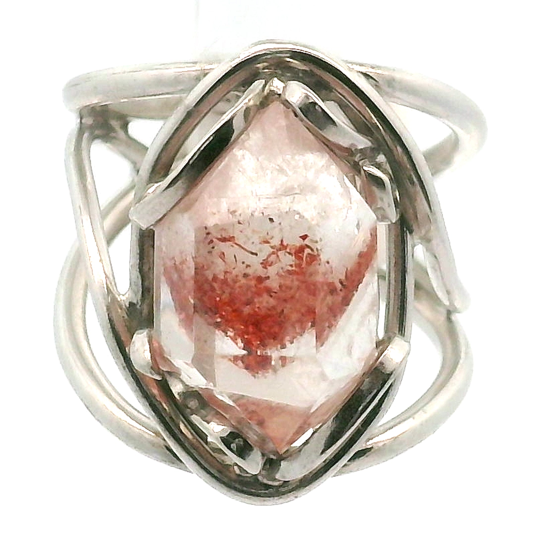 Super 7 Cuff Ring .925 Silver (High Quality) for Awakening your Gifts and Creating your Dream Life
