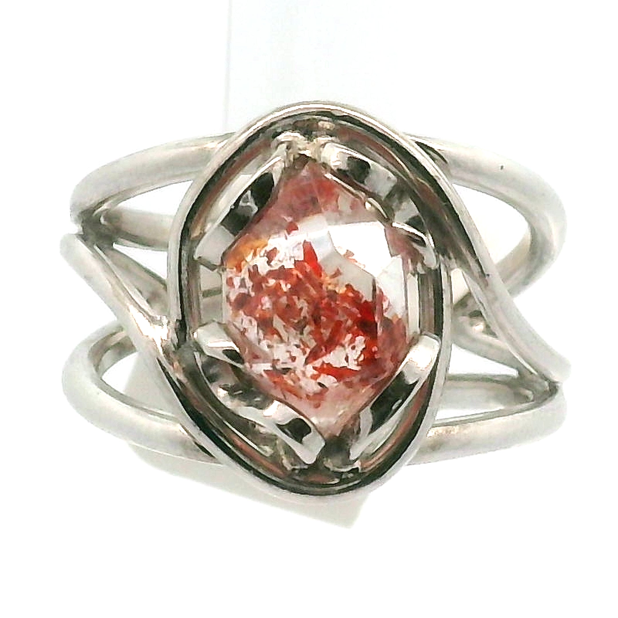 Super 7 Cuff Ring .925 Silver (High Quality) for Awakening your Gifts and Creating your Dream Life