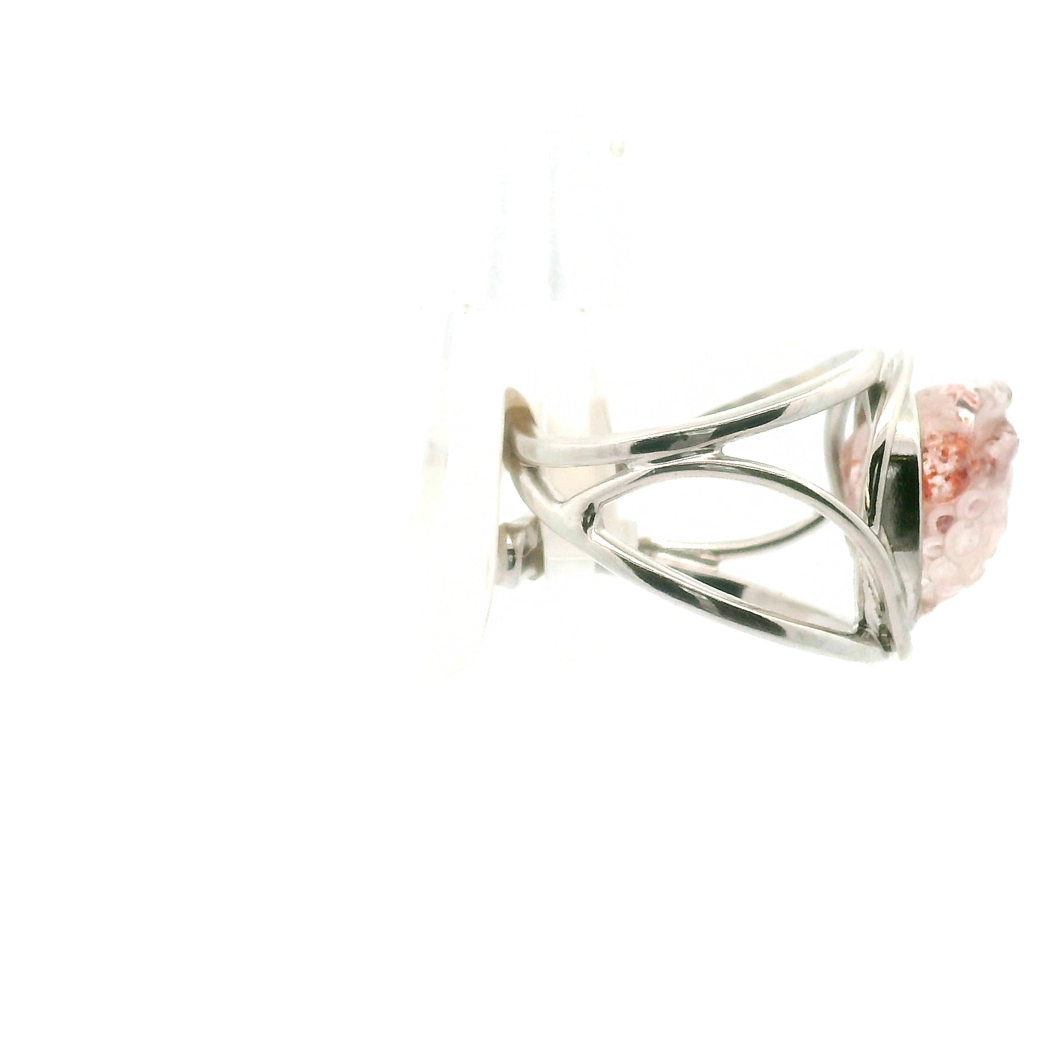 Super 7 Money Toad Cuff Ring .925 Silver (High Quality) for Awakening your Gifts and Creating your Dream Life